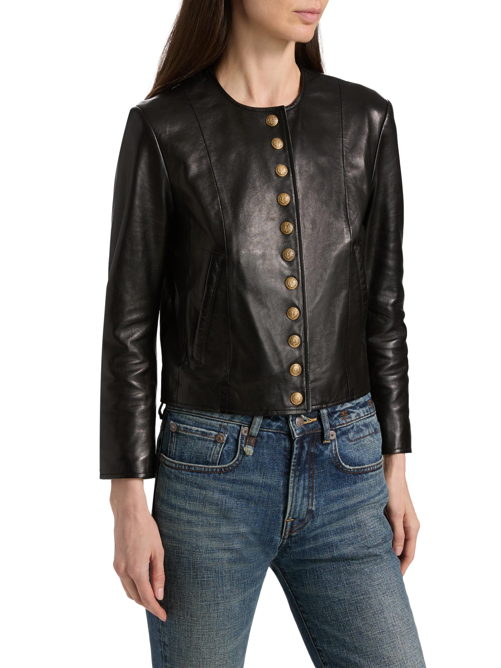 R13 Women's Leather Jacket - Black | Thumbnail 4