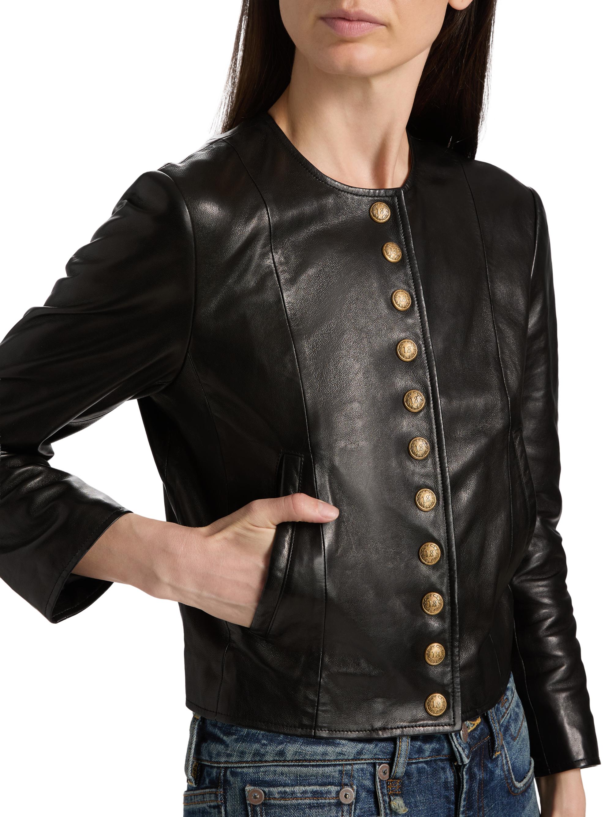 R13 Women's Leather Jacket - Black | Thumbnail 6