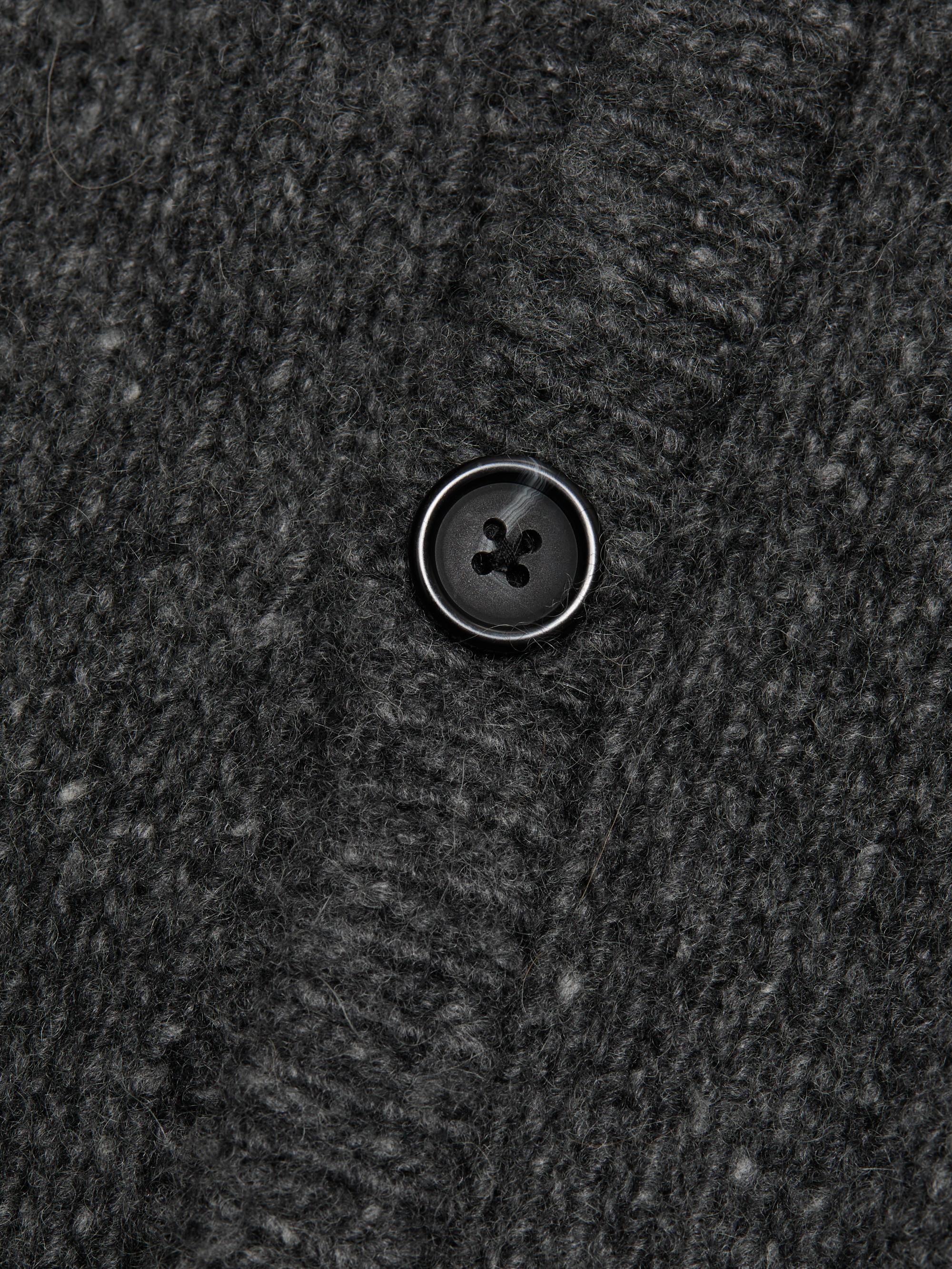 R13 Women's Cashmere Split-Hem Cardigan - Charcoal Grey | Thumbnail 7