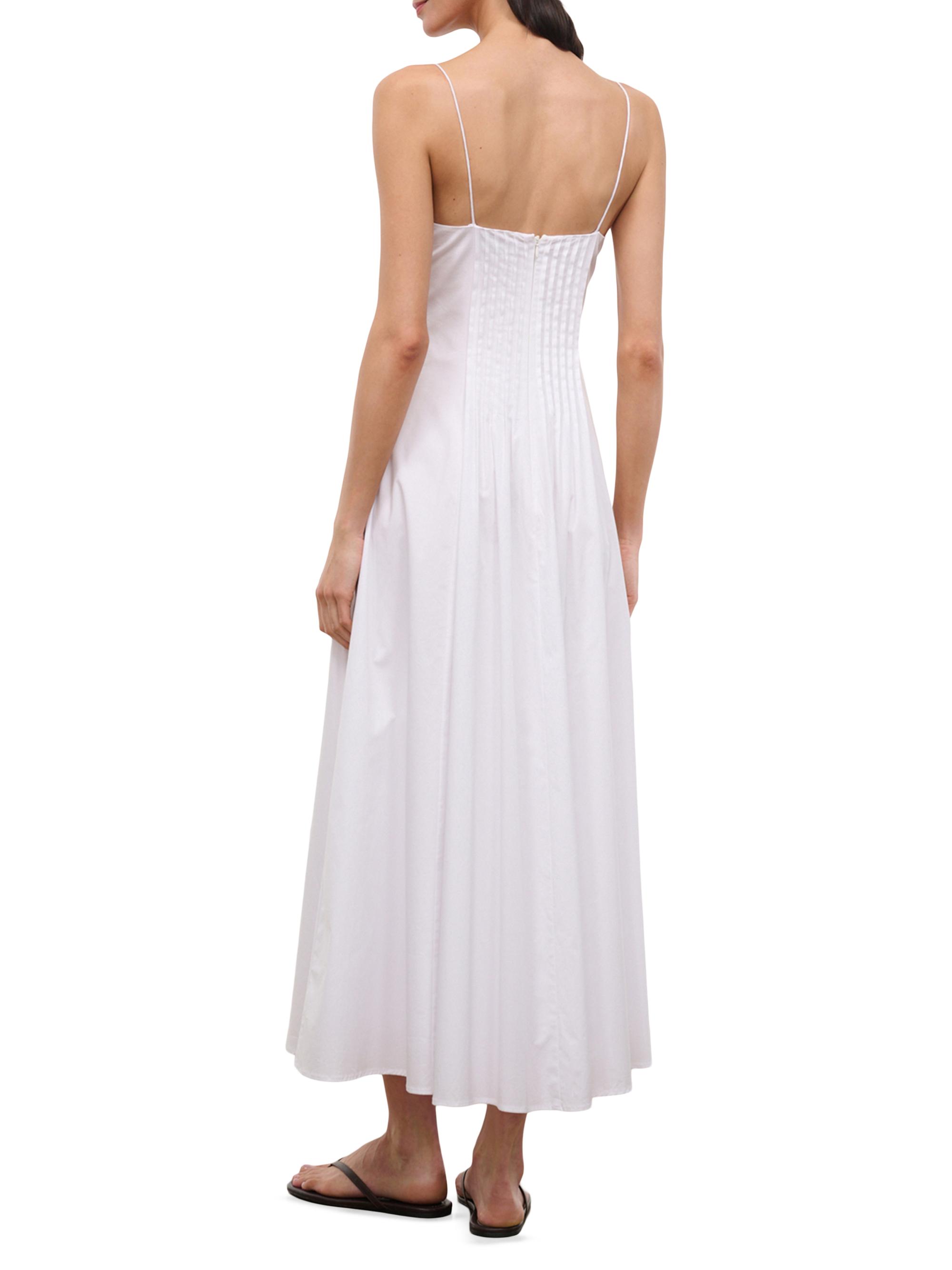 Staud Women's Margi Cotton Maxi Dress - White | Thumbnail 4