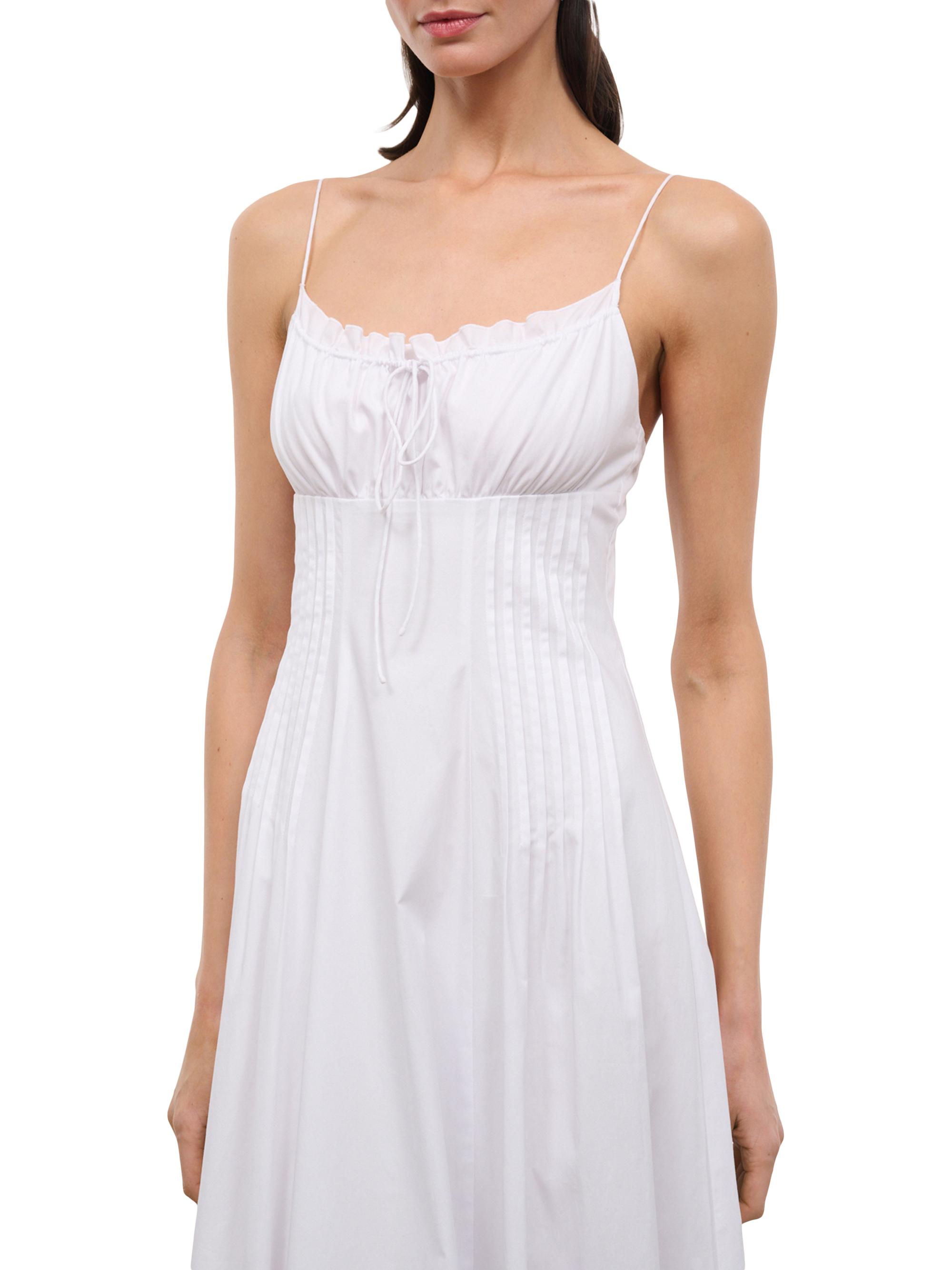 Staud Women's Margi Cotton Maxi Dress - White | Thumbnail 5