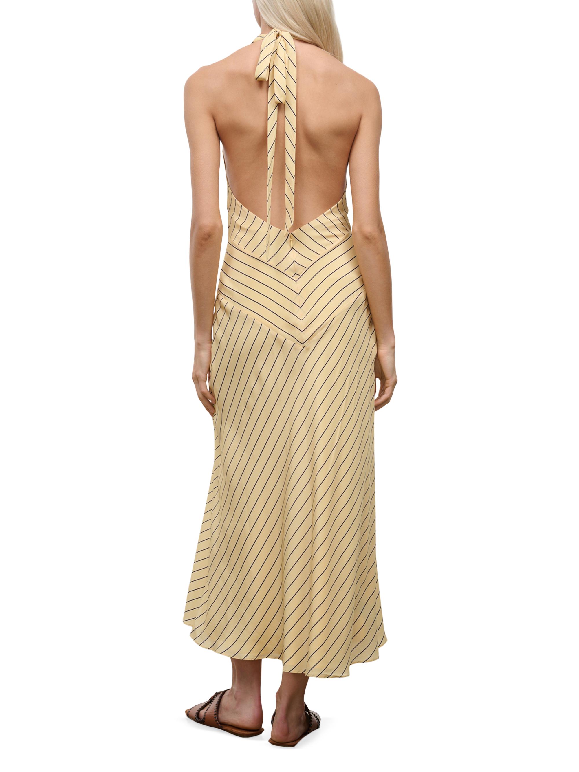 black collar midi dress Black Crepe Bow Collar Midi Dress – self-portrait-US