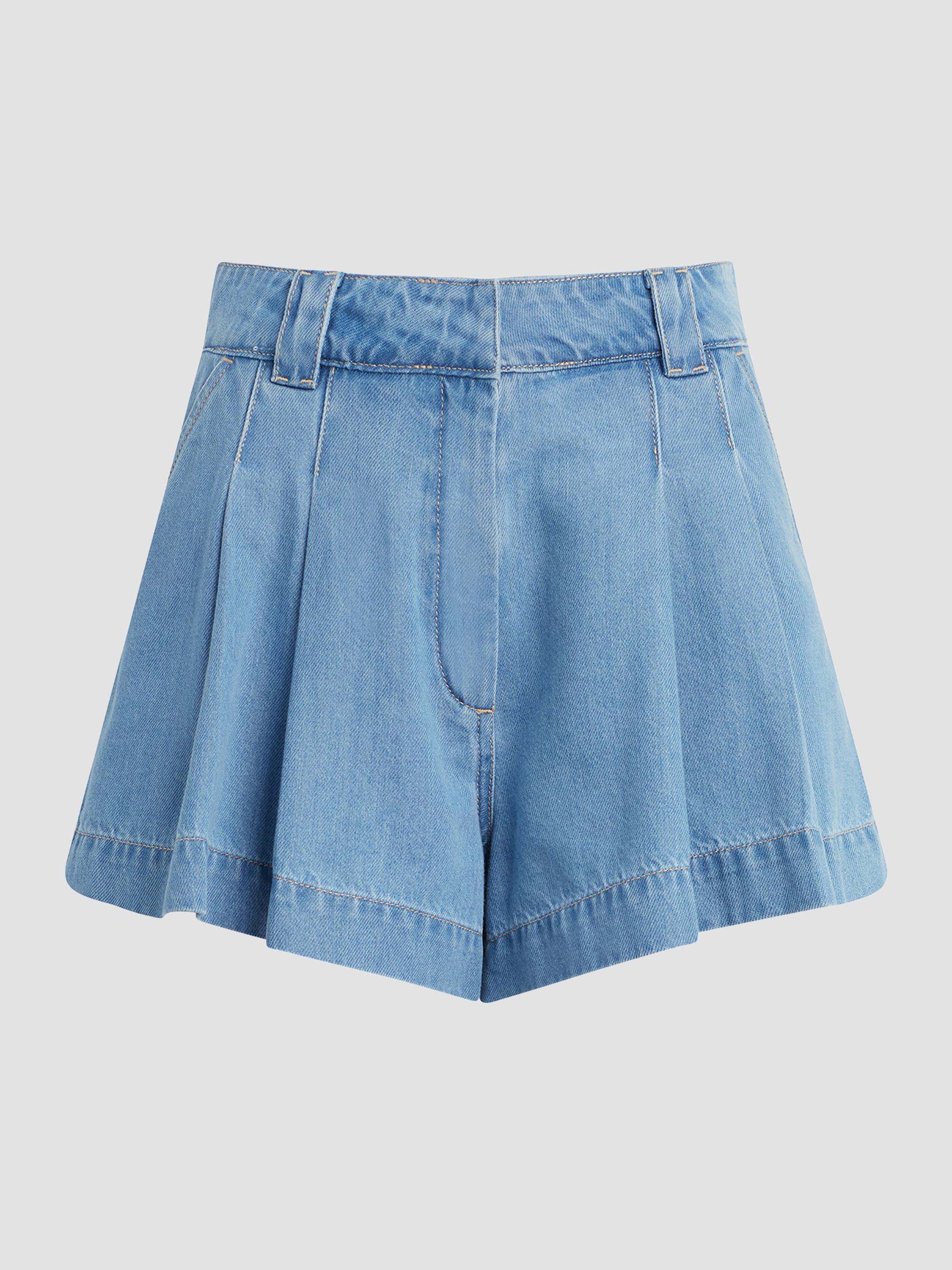 Joe's Jeans Women's The Lillie Pleated Denim Shorts - Copious | Thumbnail 7