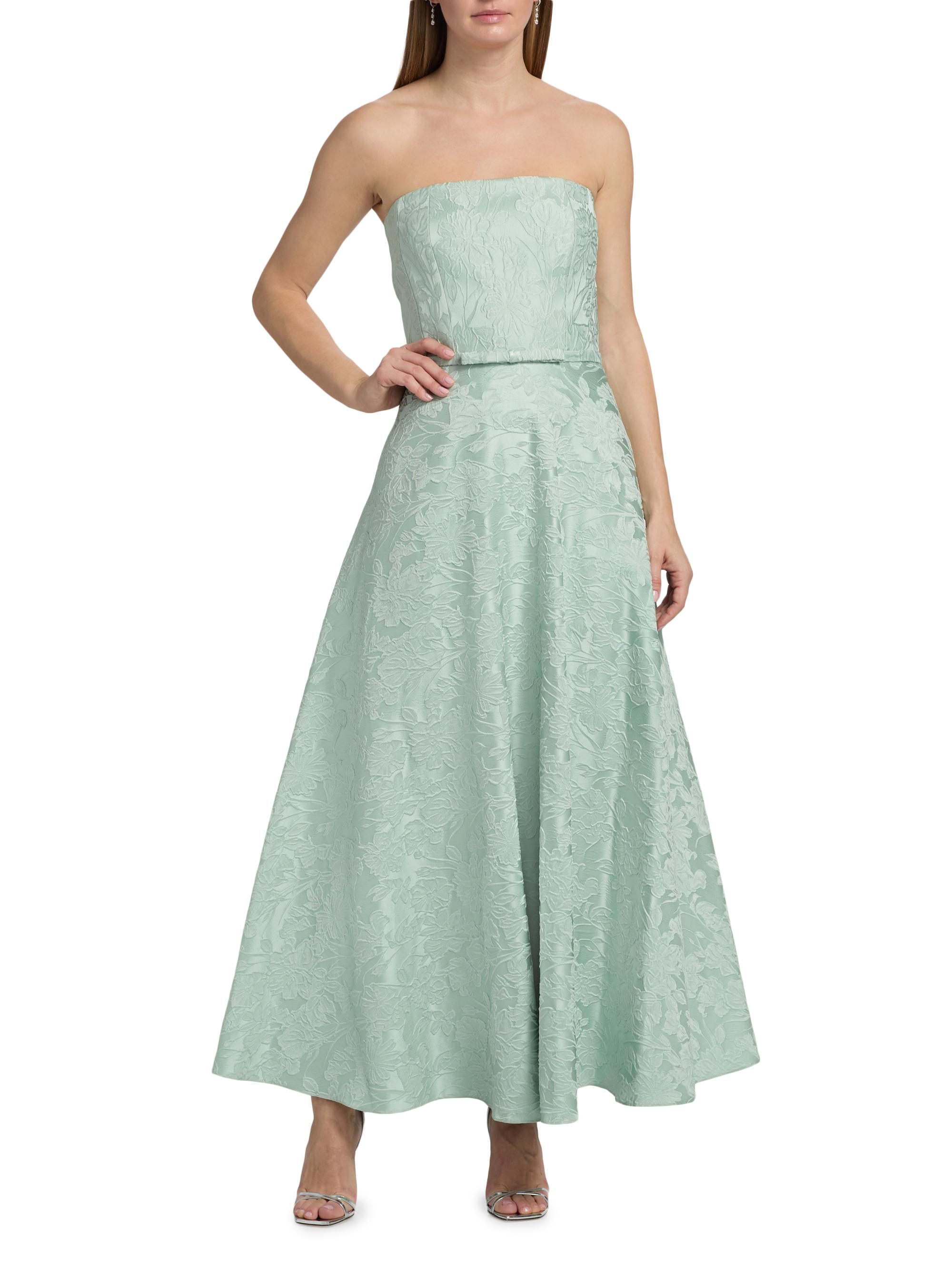 SACHIN BABI Women's Darian Floral Cloque Maxi Dress - Celadon | Thumbnail 3