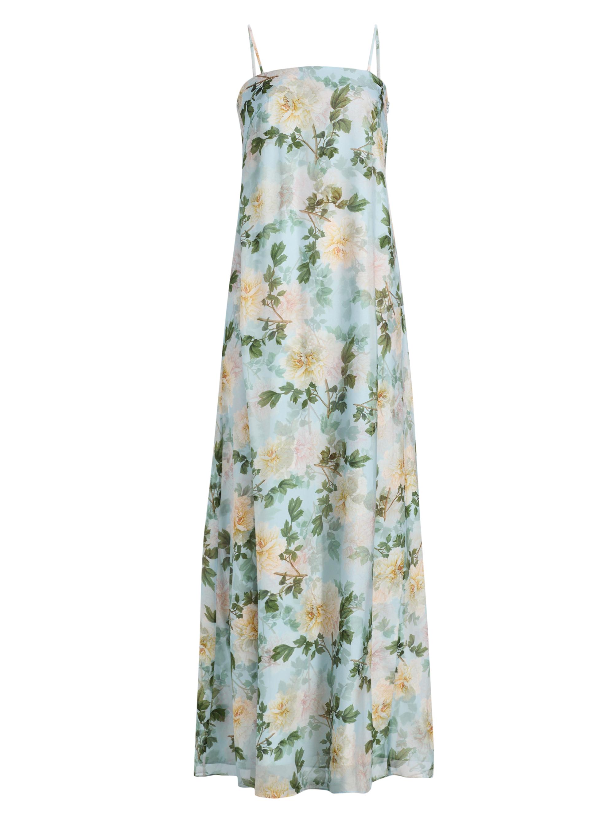 SACHIN BABI Women's Shelby Floral Chiffon Slip Gown - Cloud Blue Peony