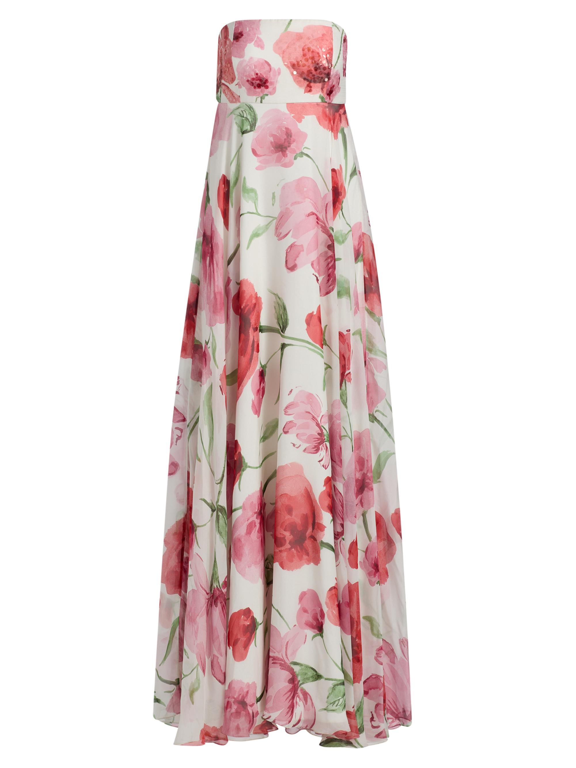 SACHIN BABI Women's Ames Floral Strapless A-Line Gown - Grande Watercolor Poppies