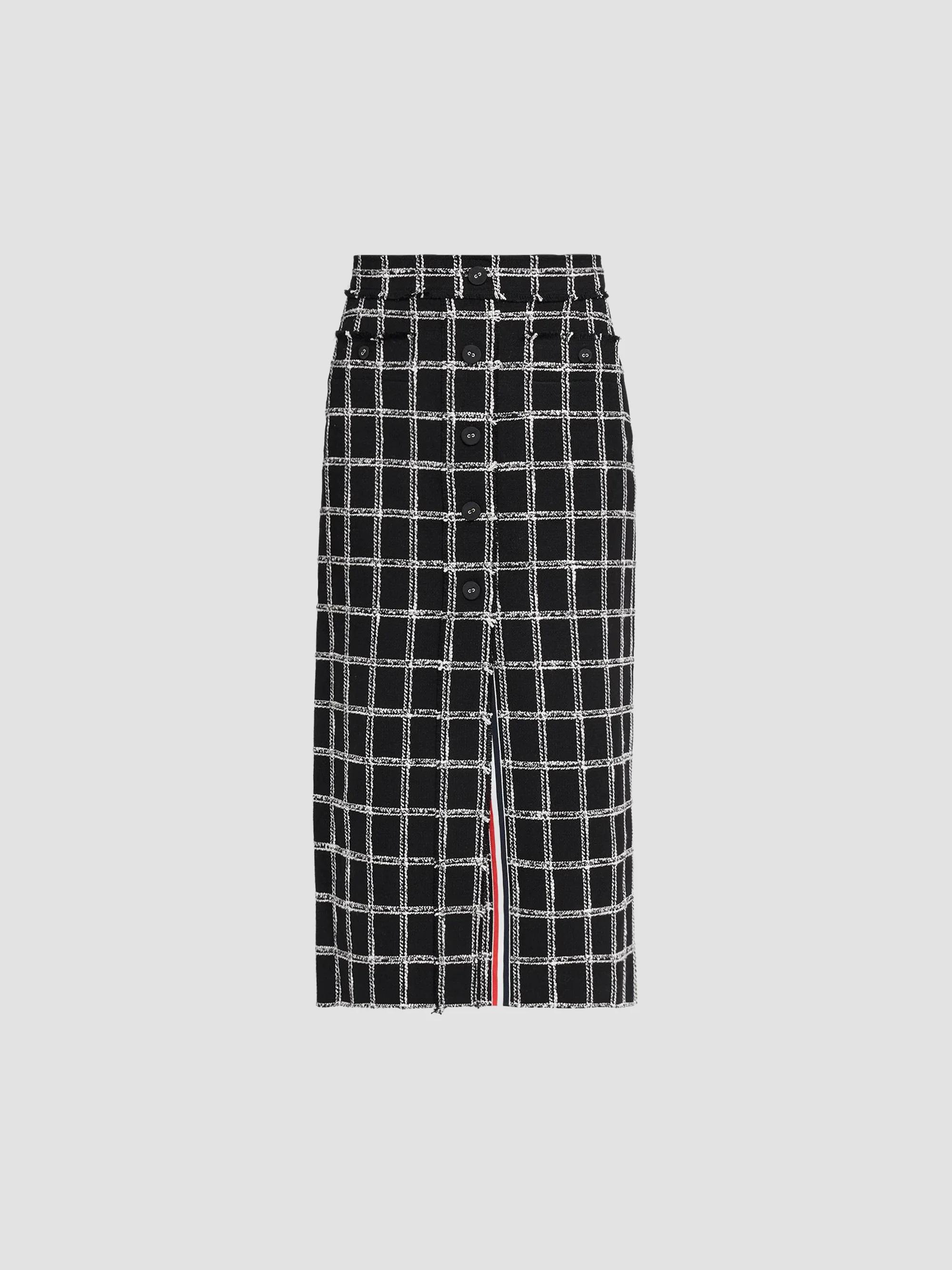 Dries Van Noten Soni Pleated Abstract Cotton A-Line Midi-Skirt