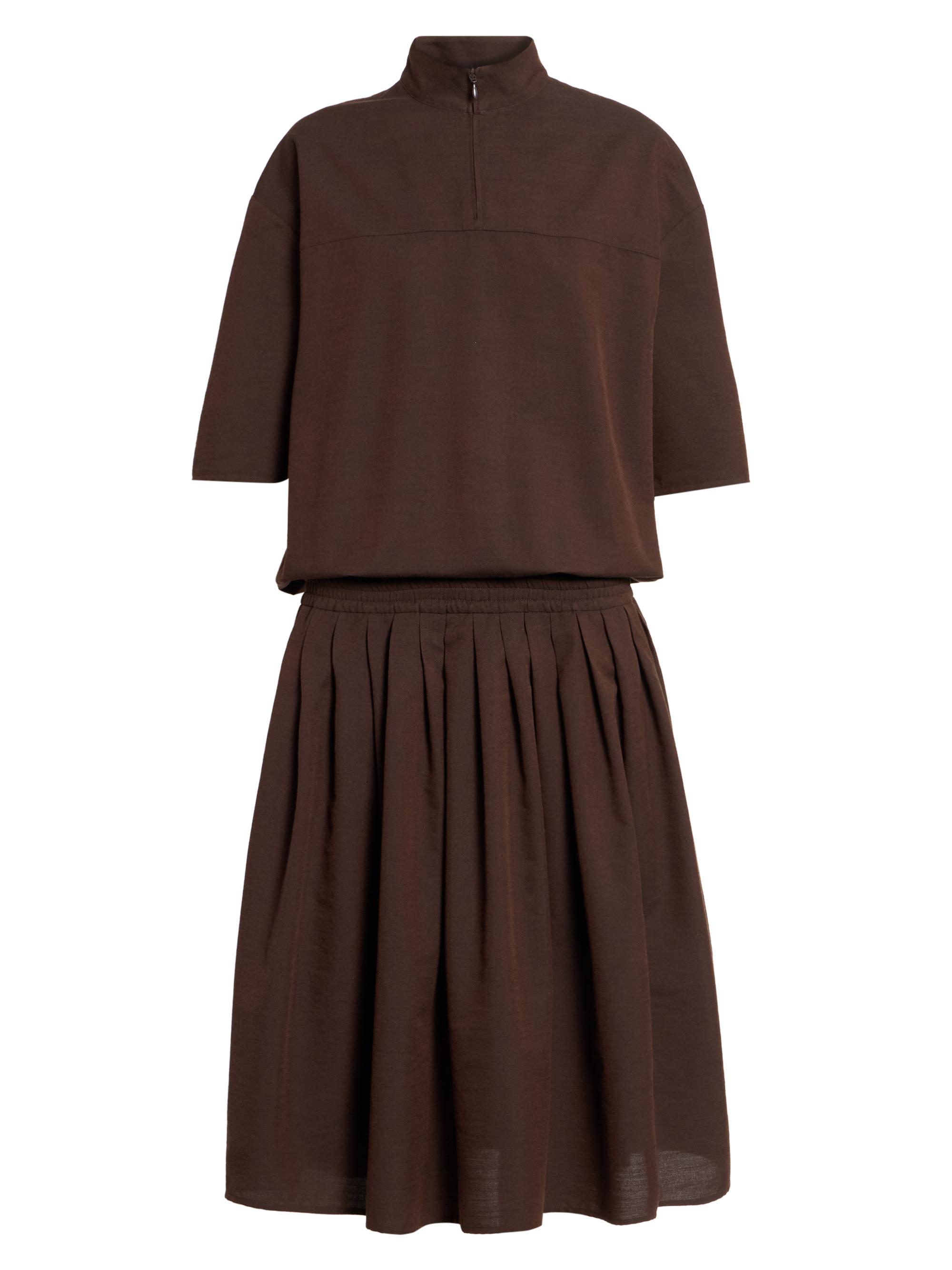 MM6 Maison Margiela Cotton-Wool Canvas Midi Dress | Saks Fifth Avenue
