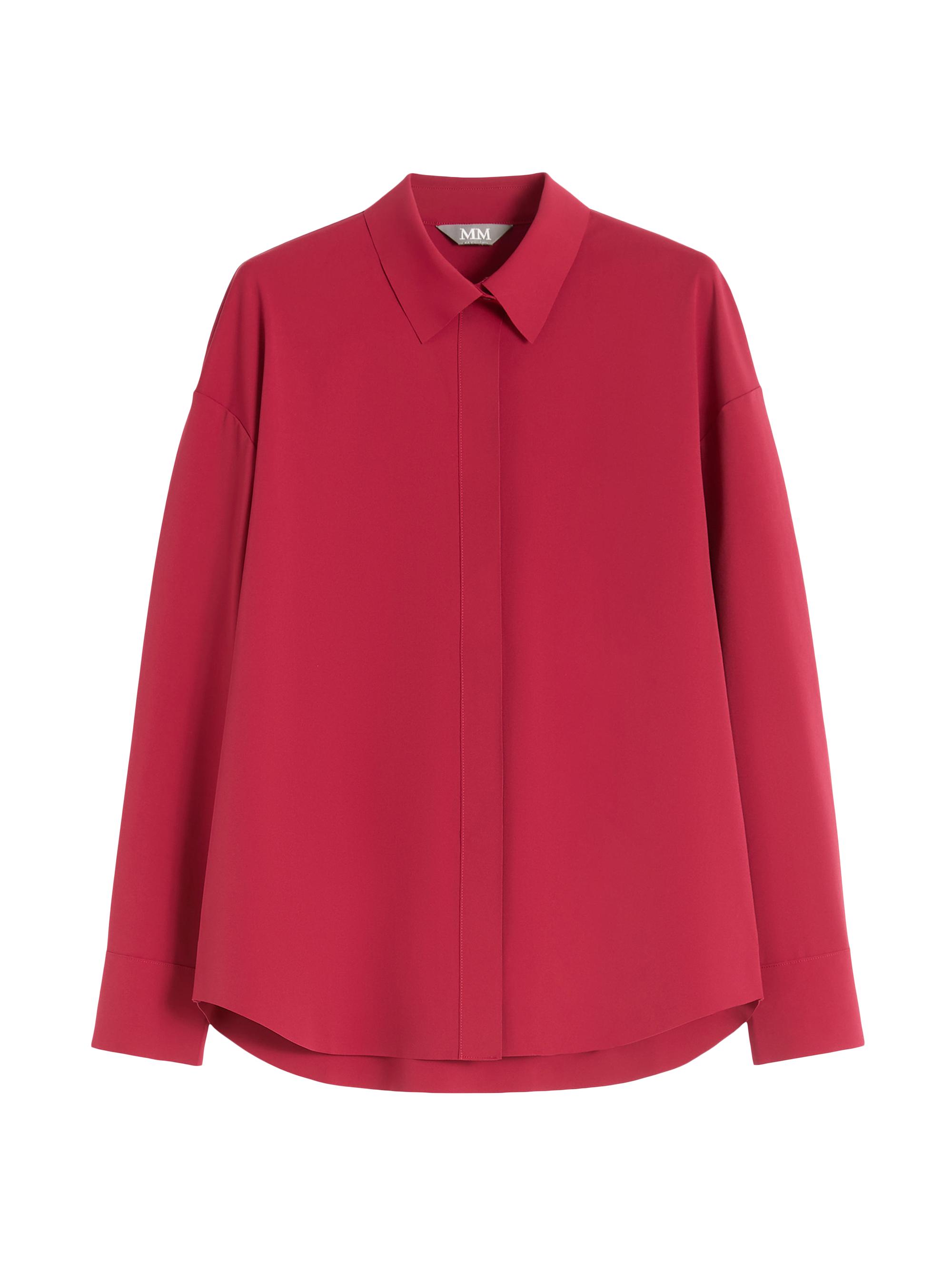 MM Max Mara Women's Jersey Shirt - Dark Red