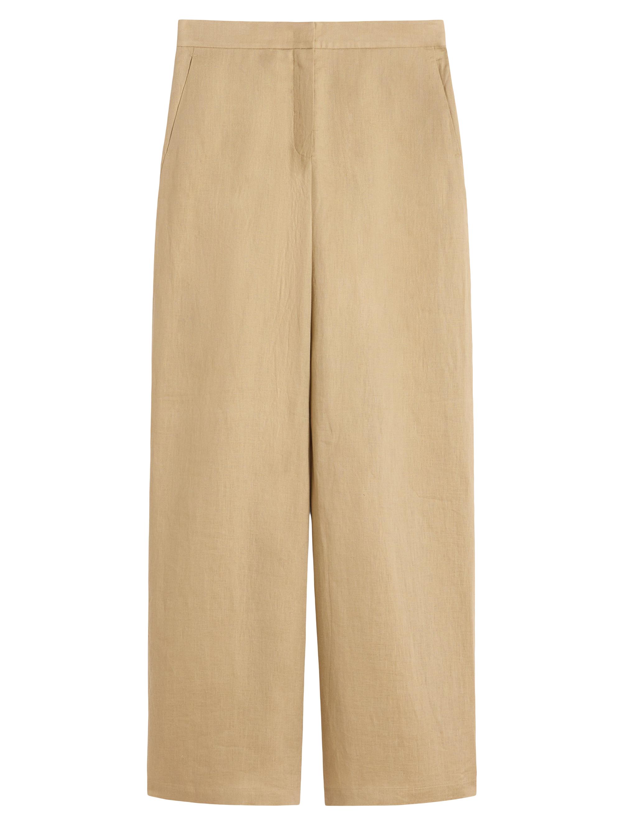 Max Mara Women's Pure Linen Canvas Trousers - Colonial