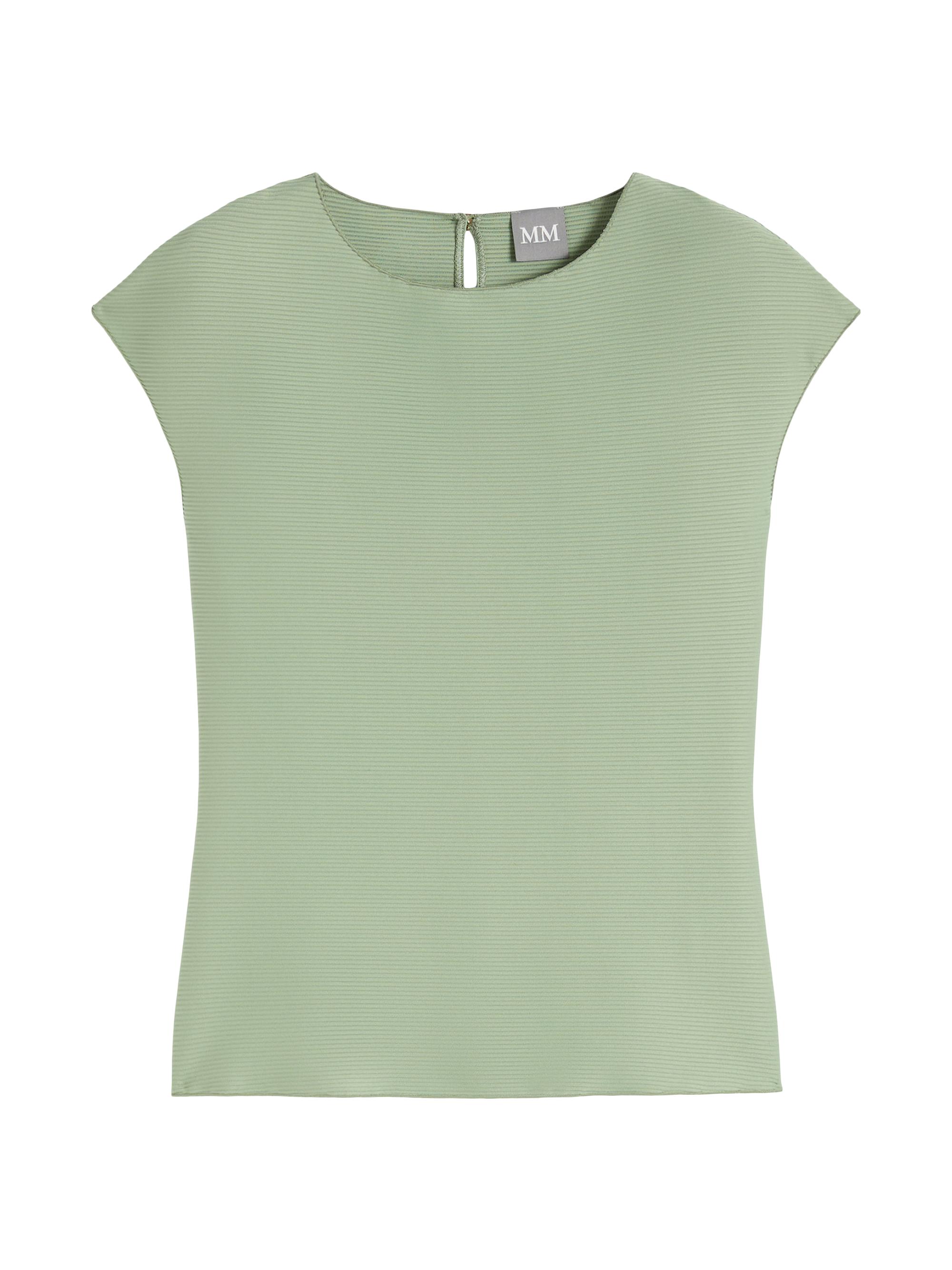 MM Max Mara Women's Sleeveless Ottoman Jersey Top - Sage Green