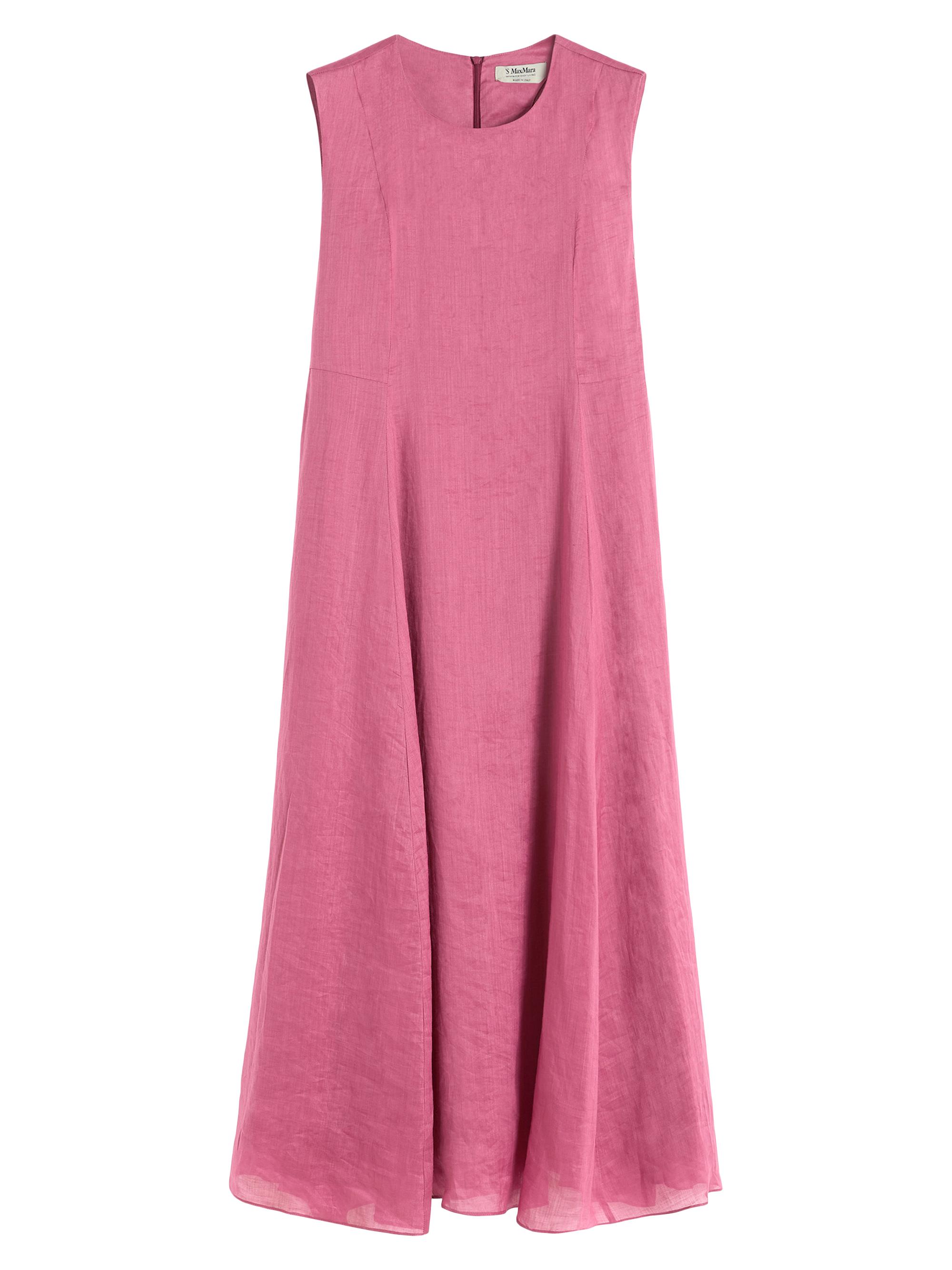 Max Mara Women's Long Ramie Dress - Cyclamen