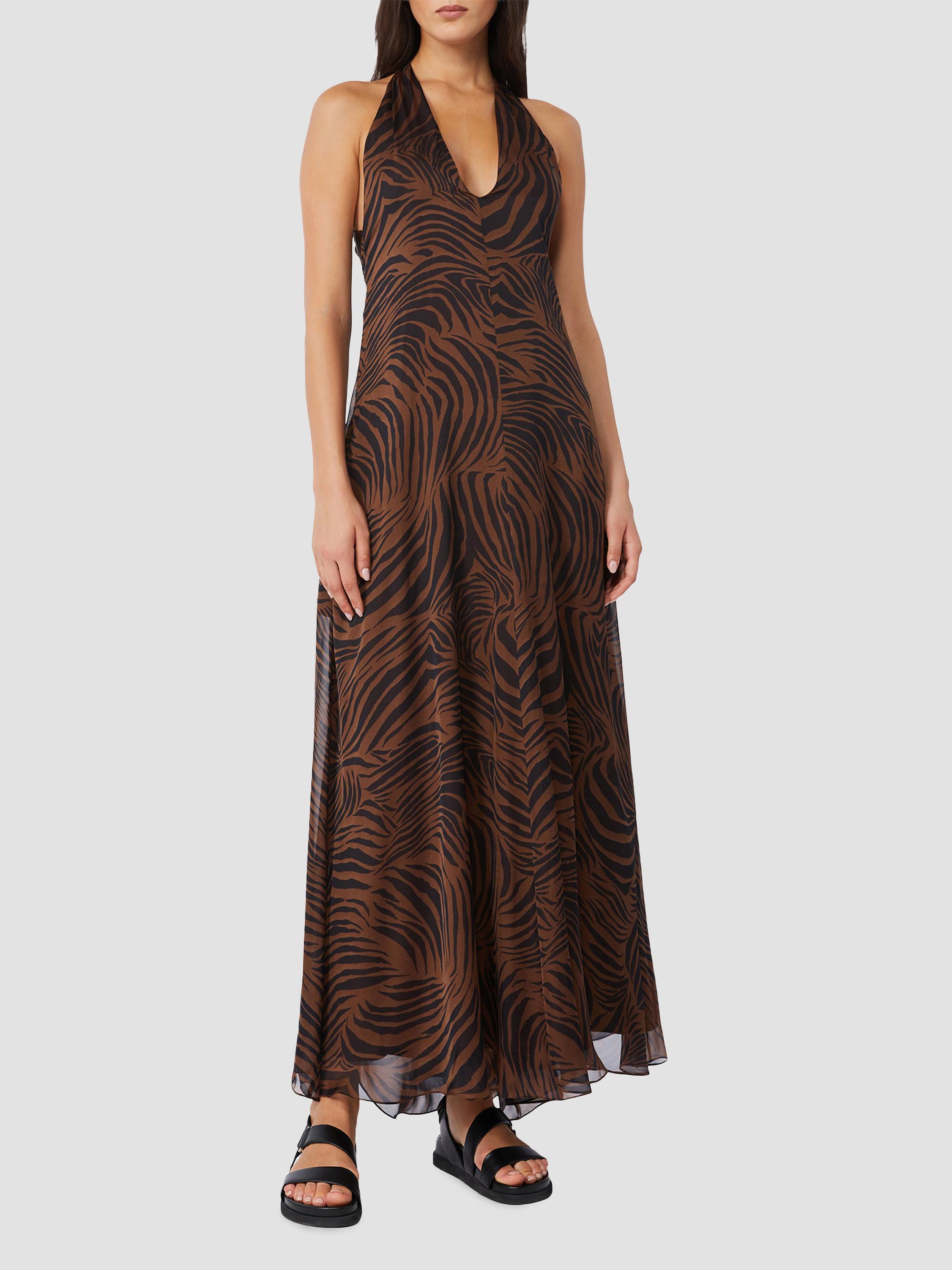 max mara silk chiffon dress Max Mara | Woman - Dress in printed chiffon - Black