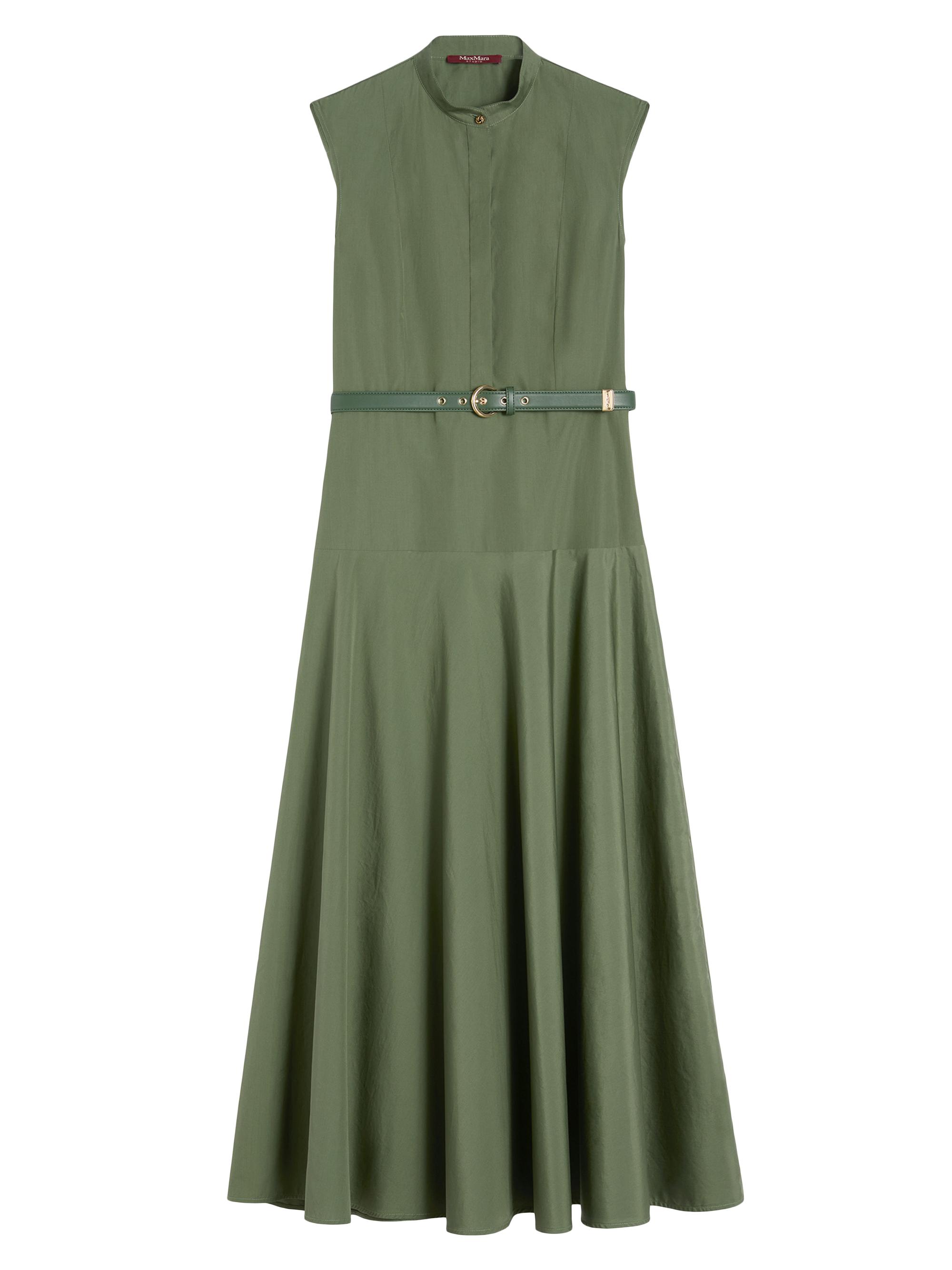 Max Mara Women's Cotton Poplin Circle Dress - Green