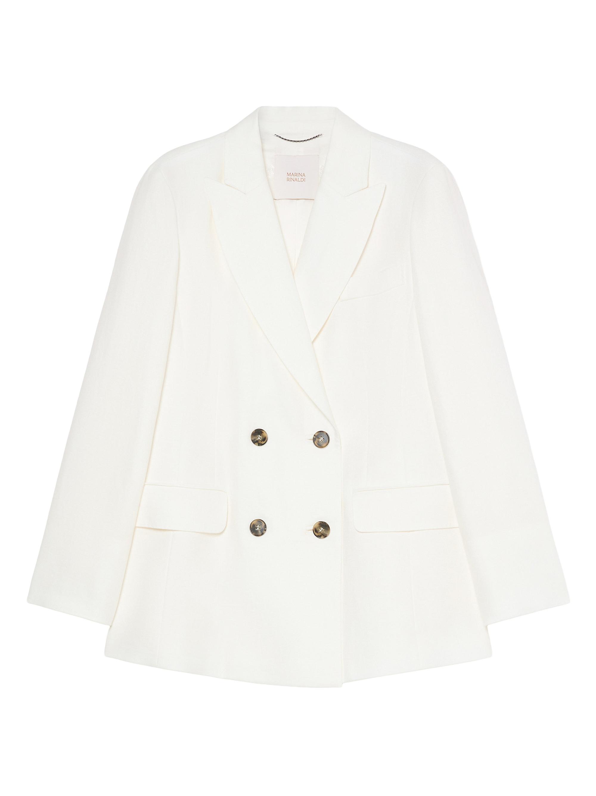 Marina Rinaldi Women's Linen Blazer Jacket - Cherry