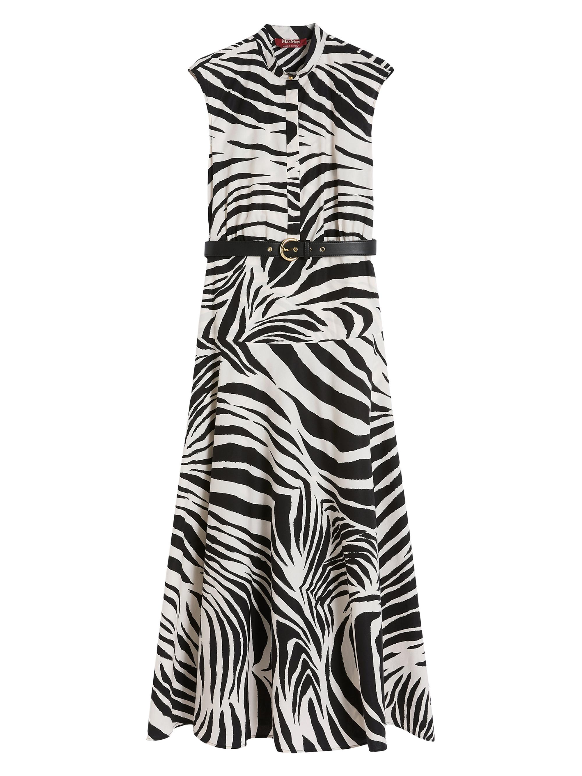 Max Mara Women's Printed Poplin Shirt Dress - Black Multi