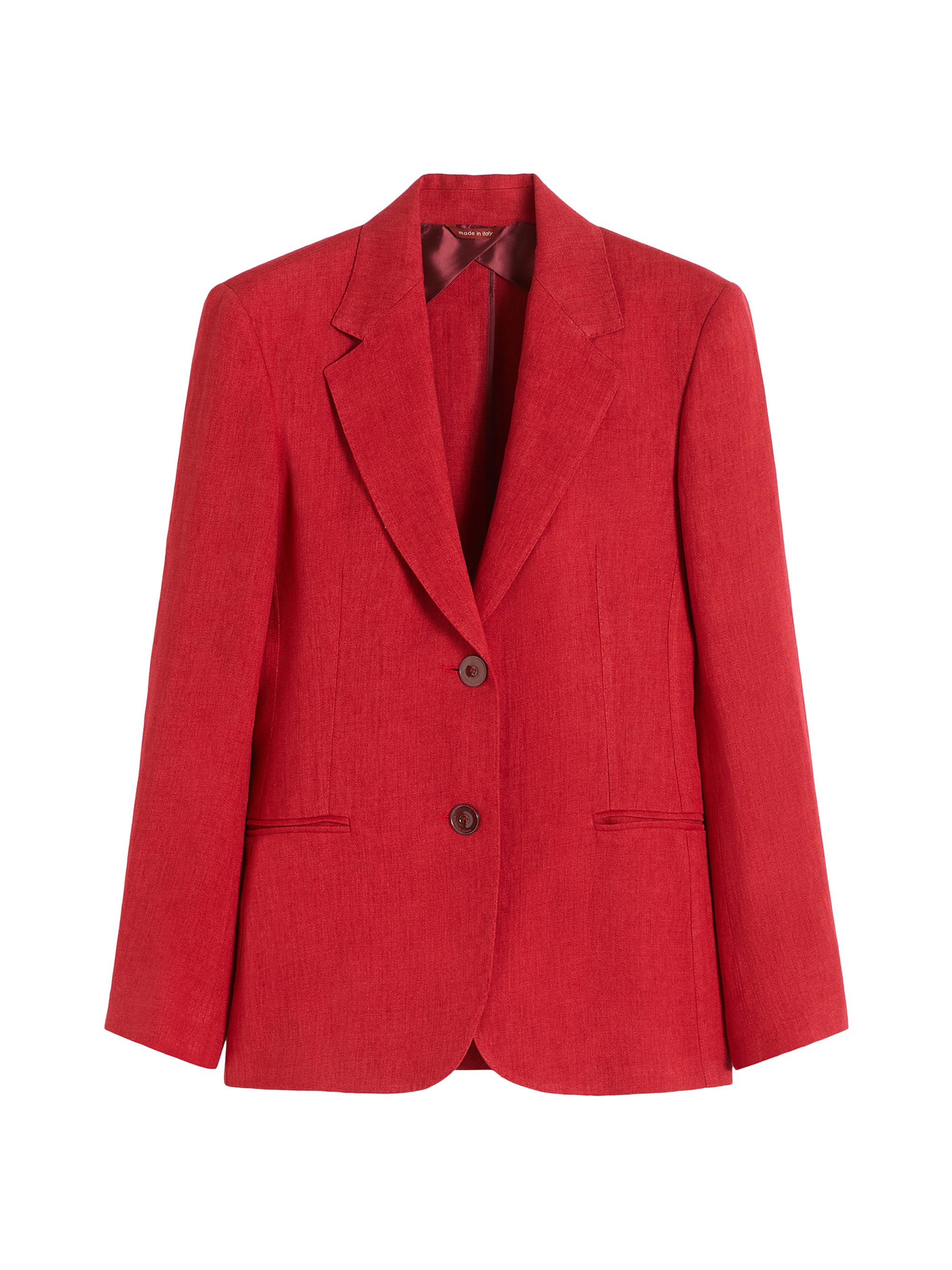 Max Mara Women's Linen Twill Blazer - Red