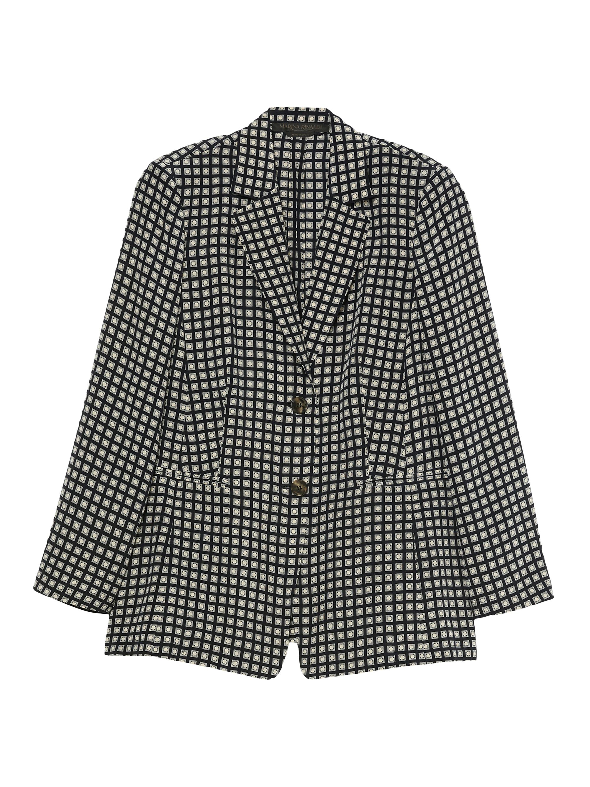 Marina Rinaldi Women's Silk Blazer - Midnightblue