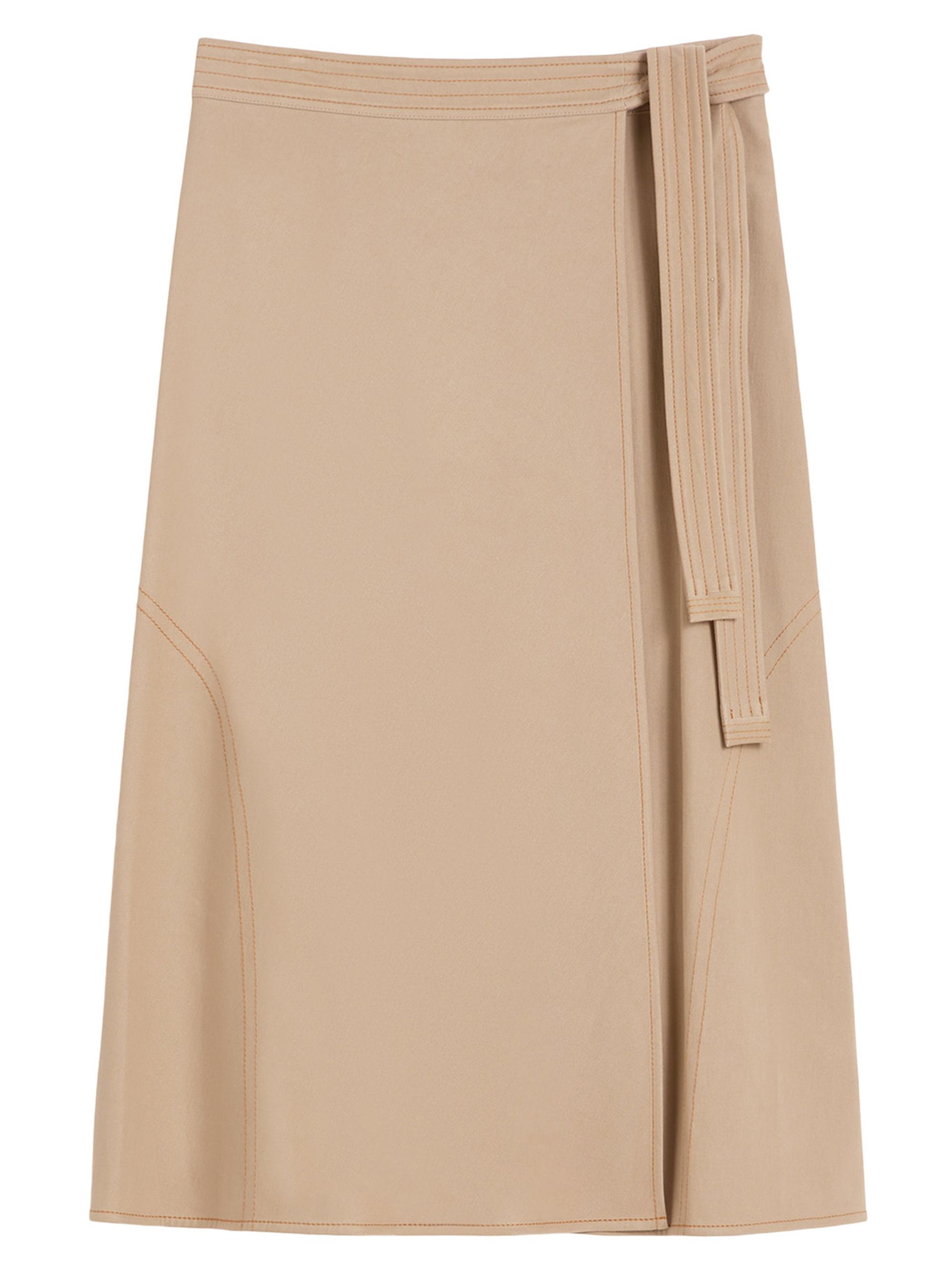 MM Max Mara Women's Denim Look Jersey Wrap Skirt - Midnightblue