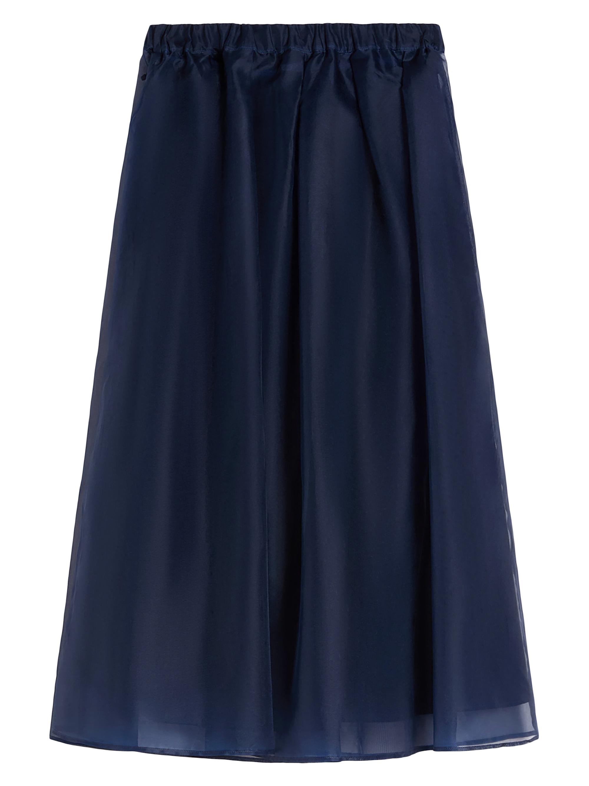 Weekend Max Mara Women's Pleated Silk Organza Skirt - Navy