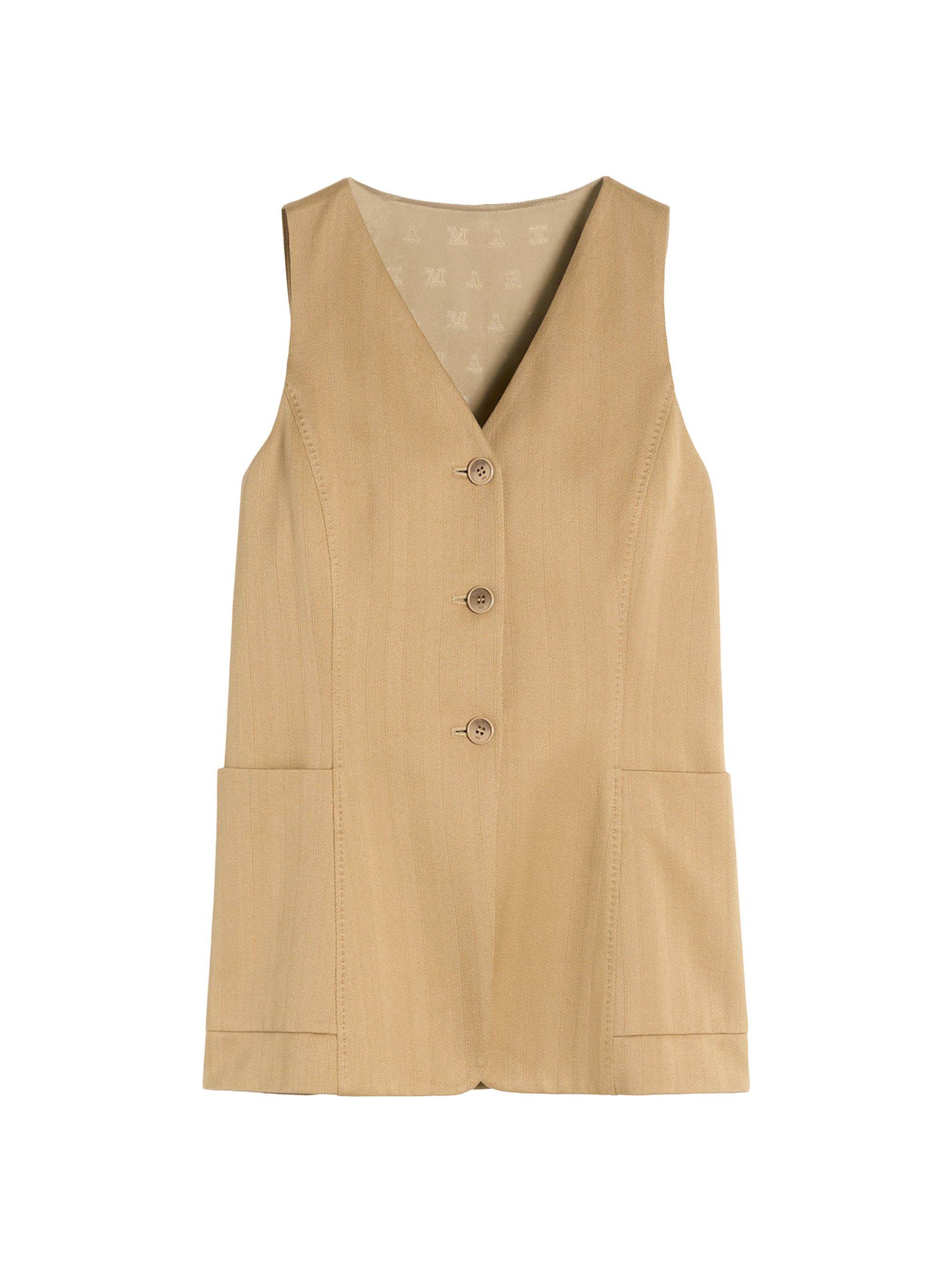 Max Mara Women's Pinstripe Jacquard Jersey Gilet - Desert