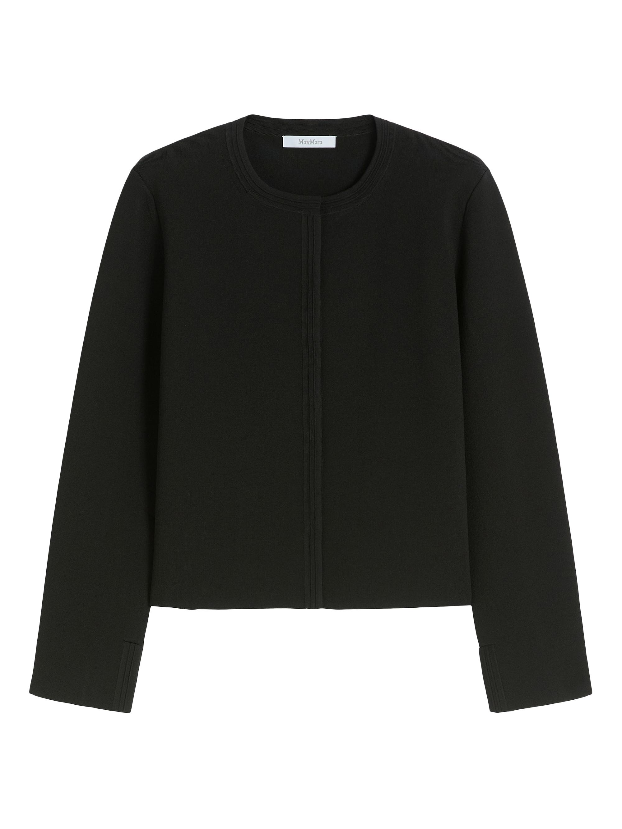 Max Mara Women's Viscose Crepe Yarn Jacket - Black