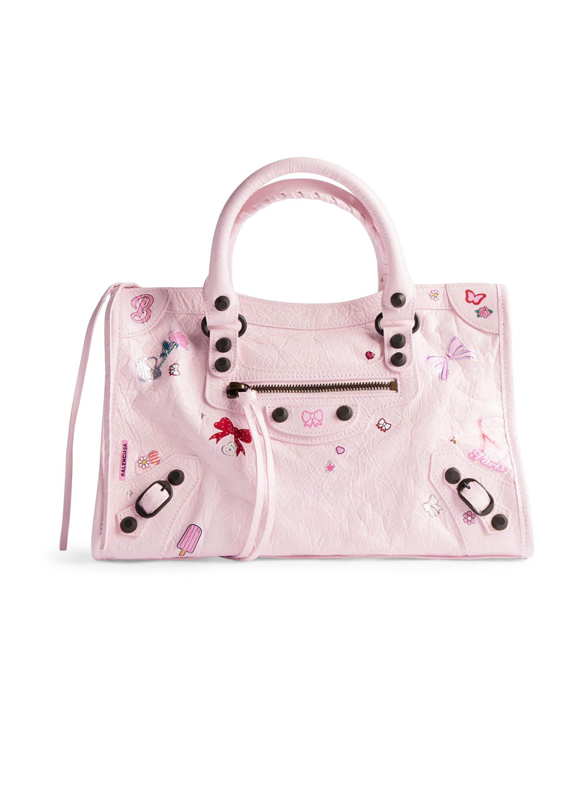 Balenciaga Women's Le City Crossbody Bag - Petal Pink Multicolor