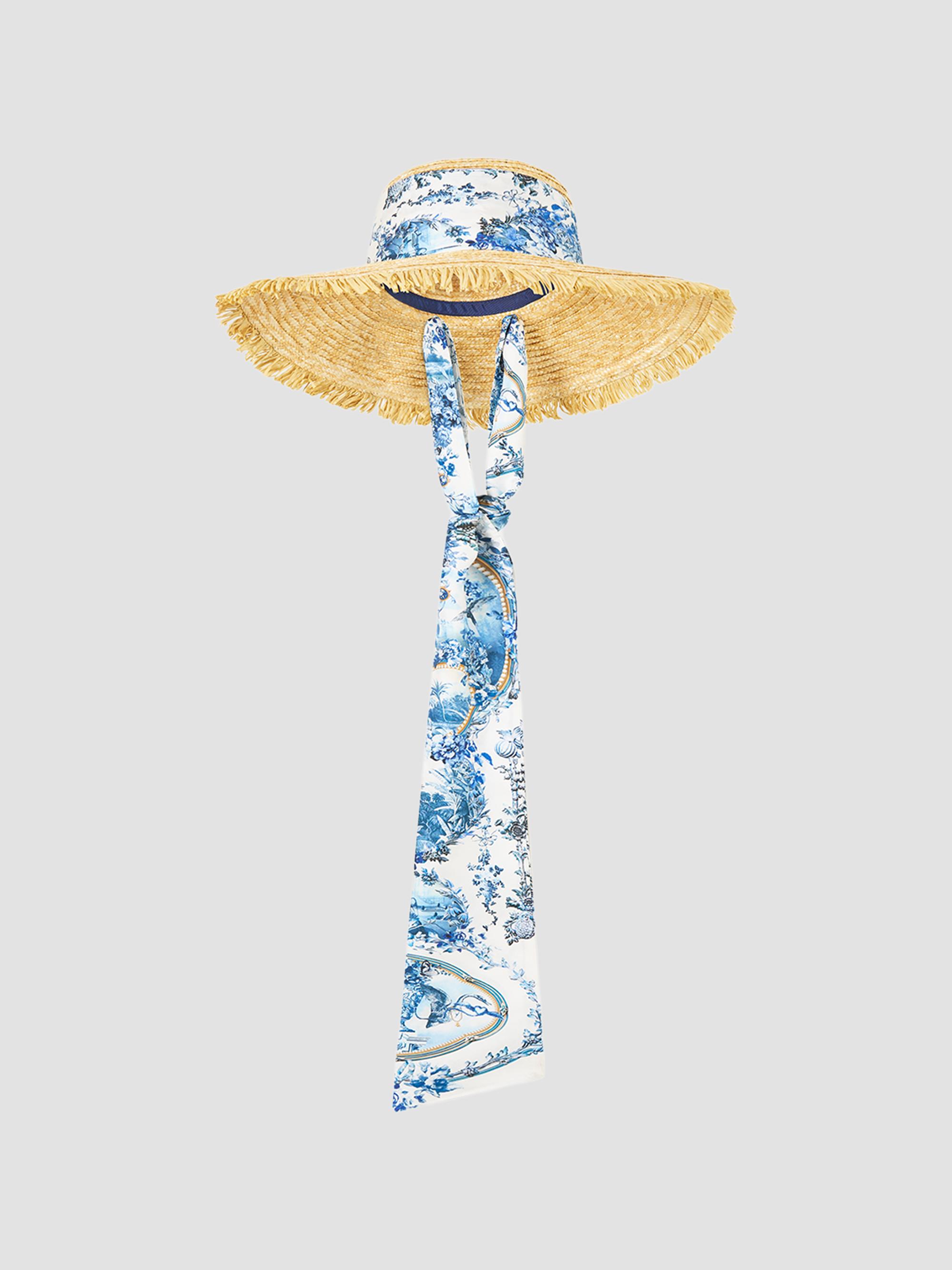 Camilla Women's The Porcelain Printed Sun Hat - The Porcelain Parlour