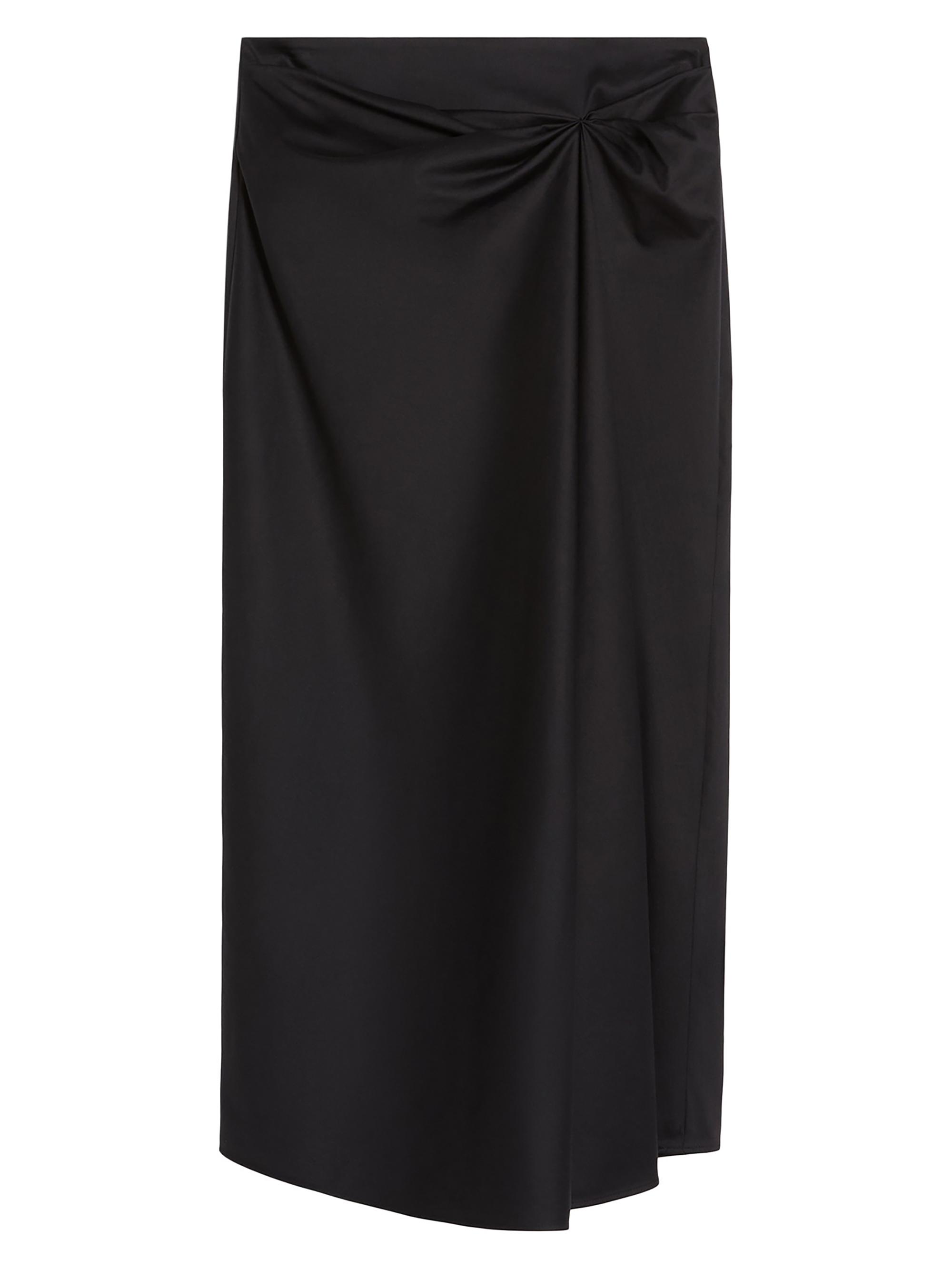 Max Mara Women's Cotton Satin Skirt - Black
