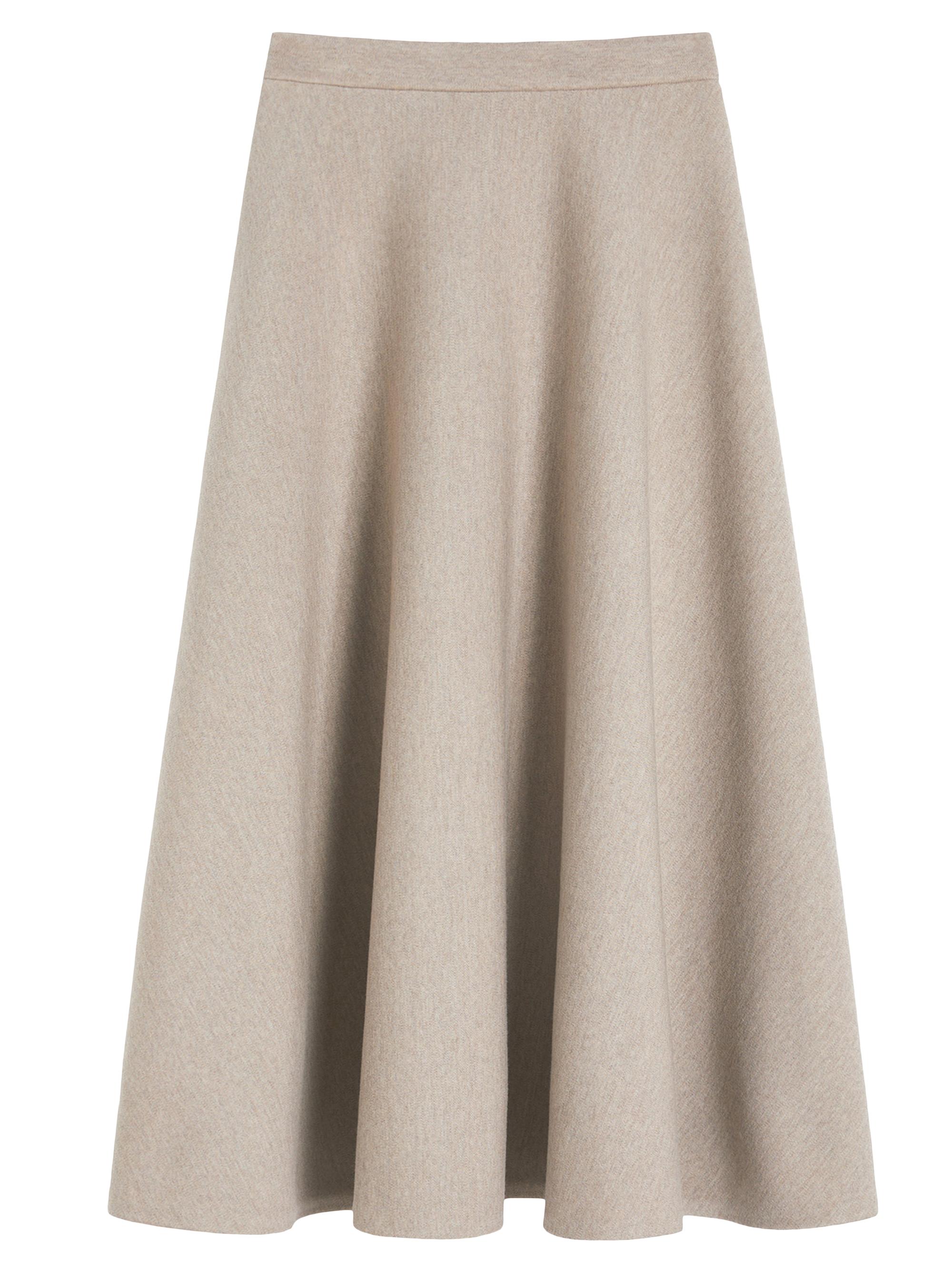 Max Mara Women's Full, Tech Wool Skirt - Sand