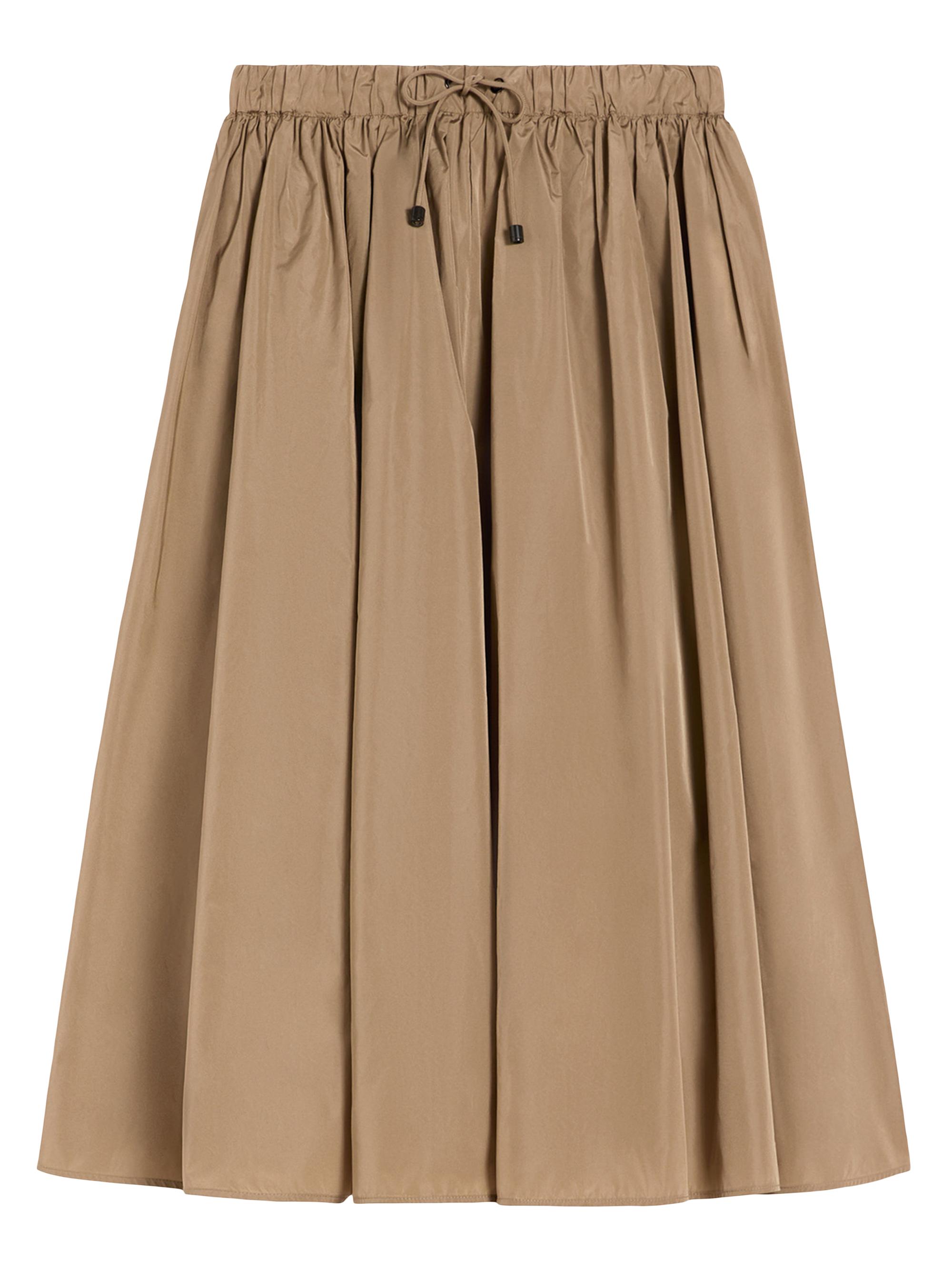 Max Mara Women's Taffeta Midi Skirt - Kaki