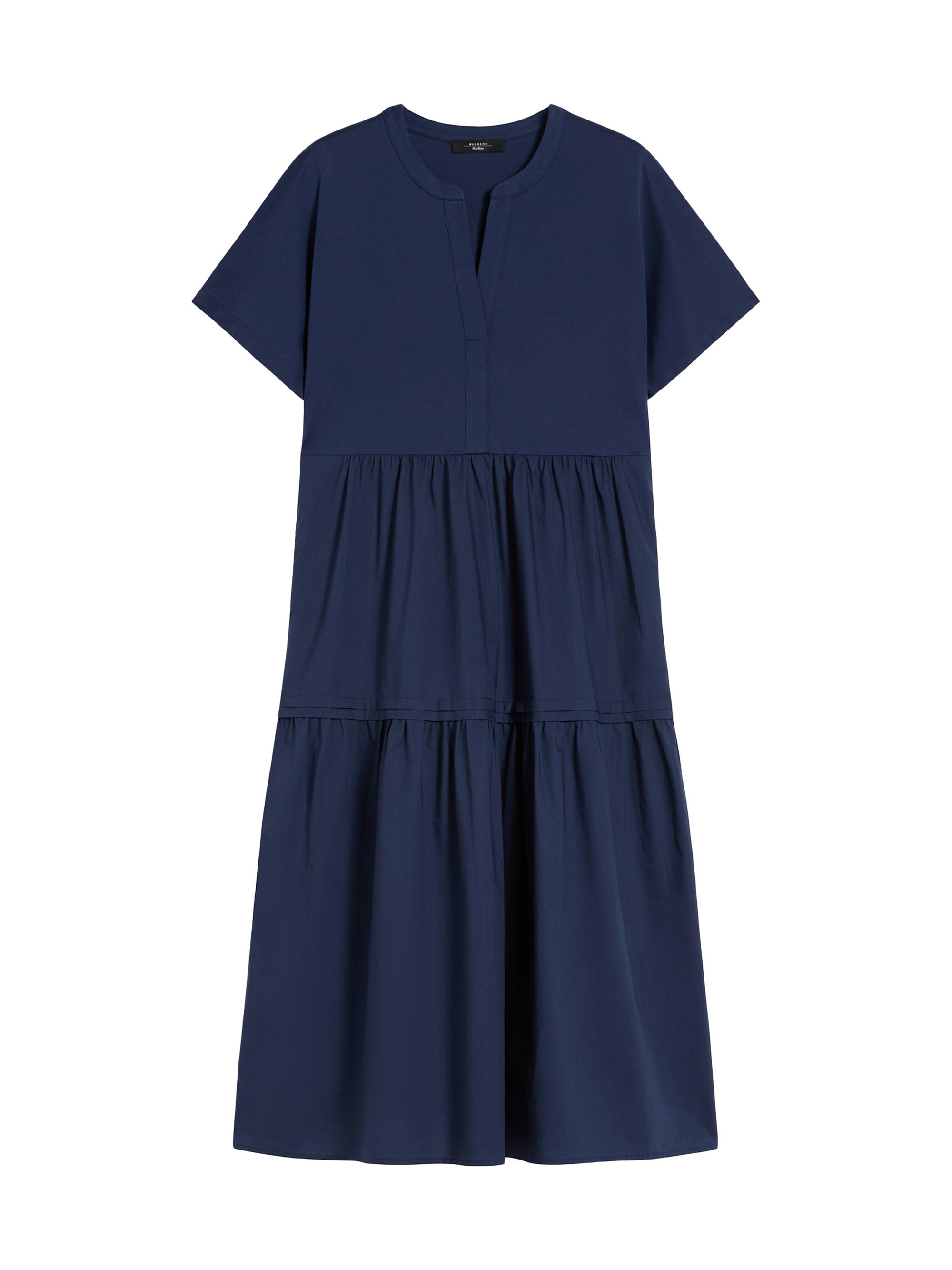 Weekend Max Mara Women's Cotton Jersey Flounce Dress - Navy