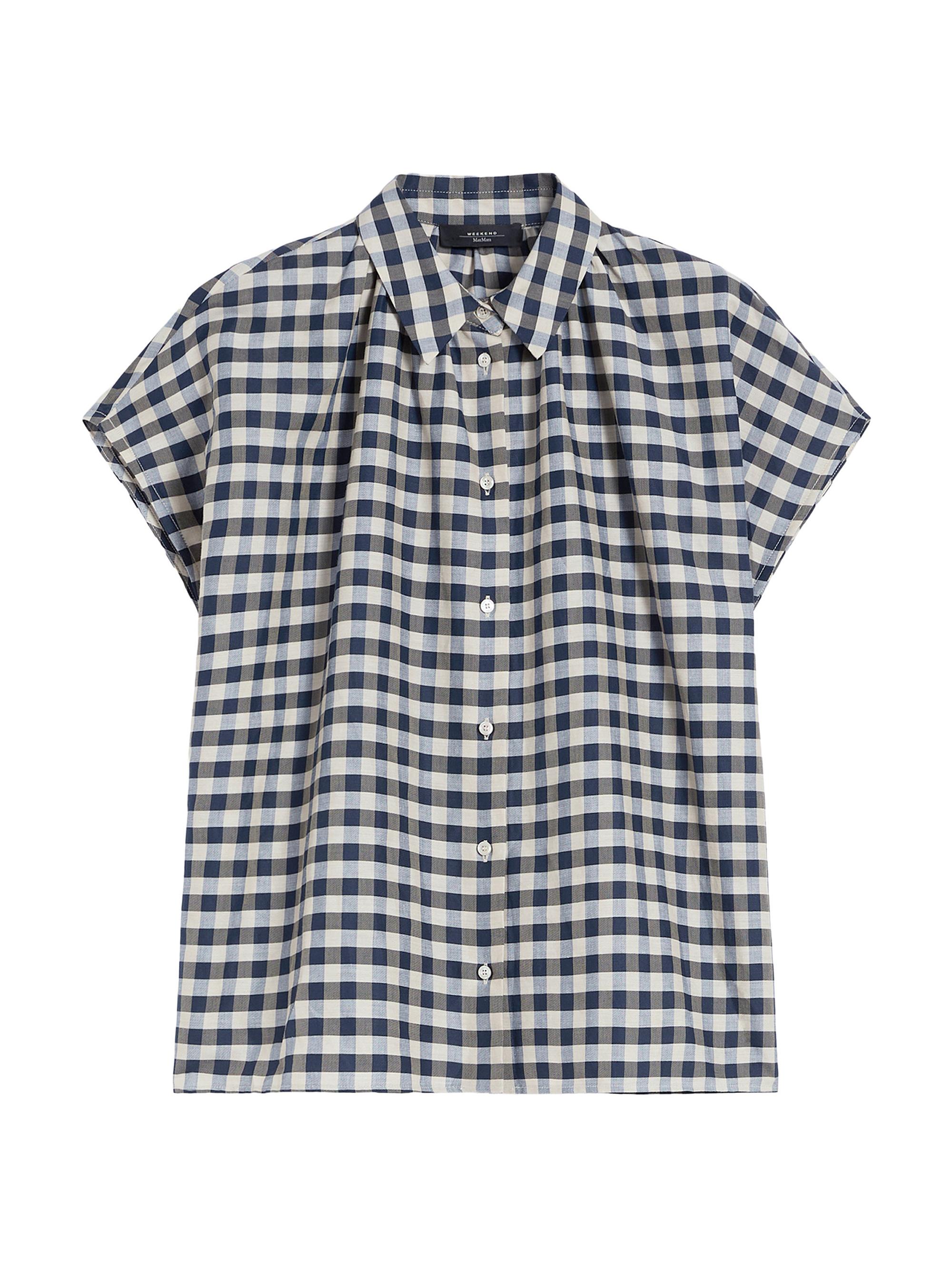 Weekend Max Mara Women's Cotton and Ramie Batavia Shirt - Navy
