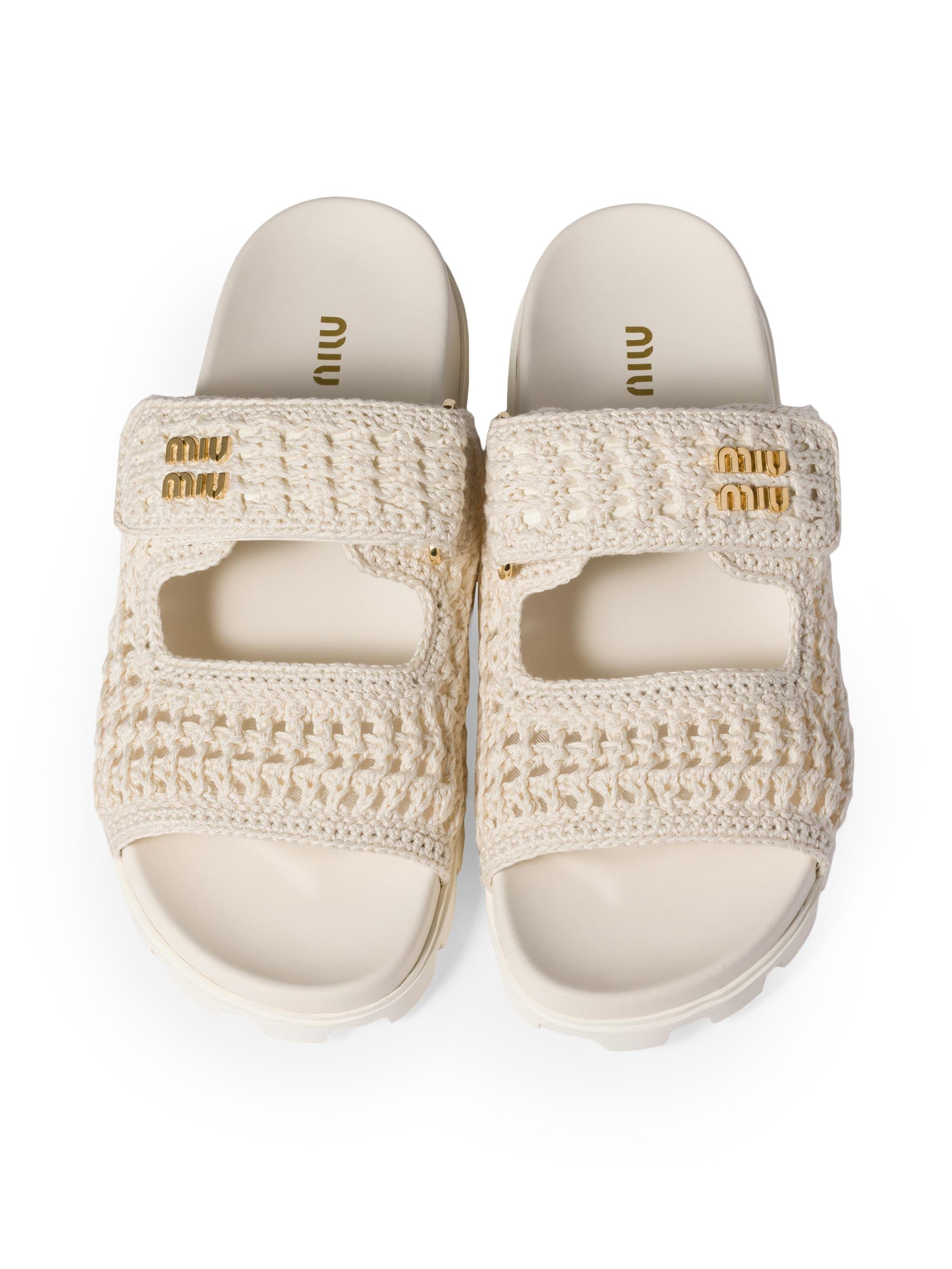 Miu Miu Crochet Sandals | Saks Fifth Avenue