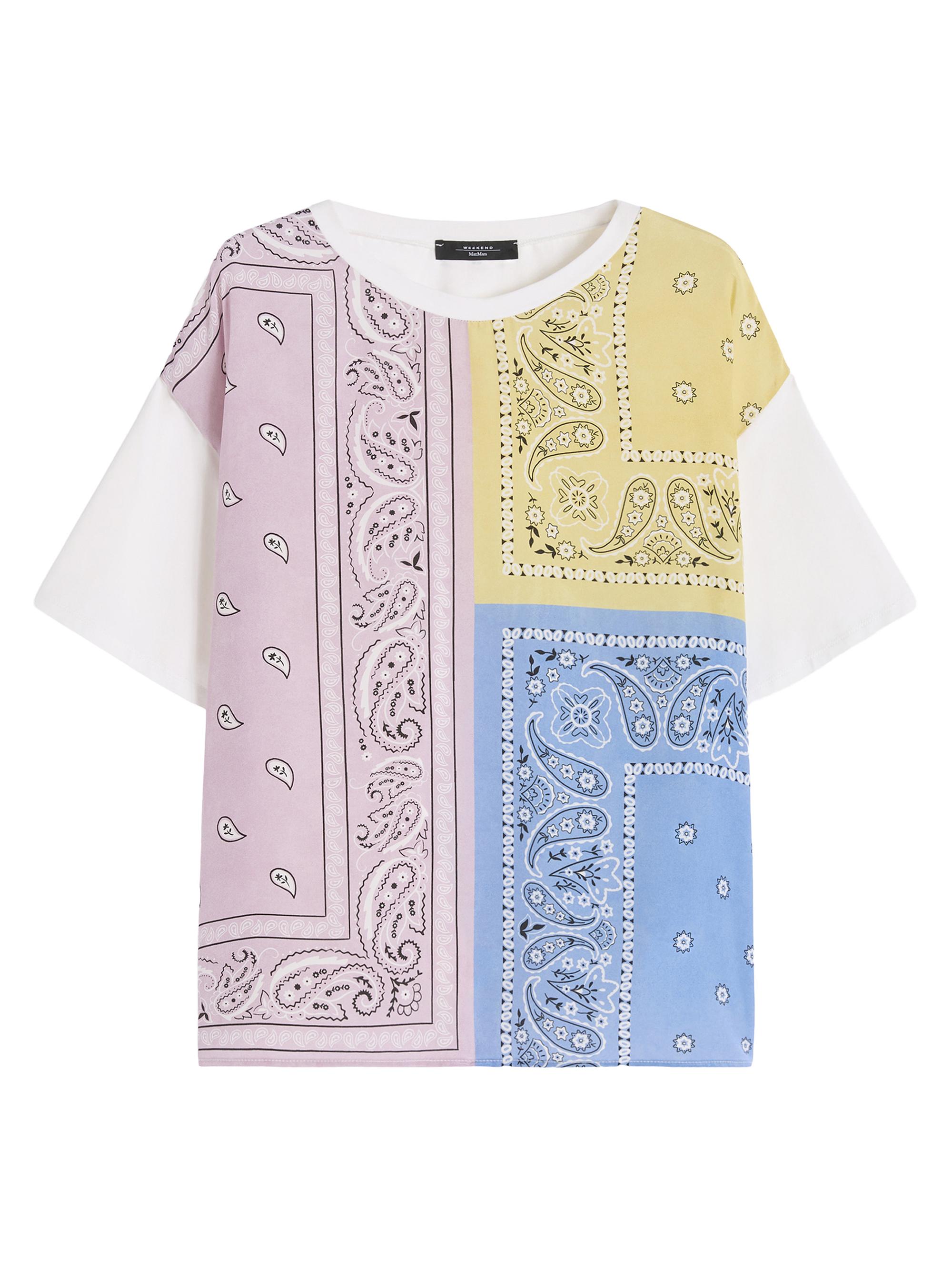Weekend Max Mara Women's Printed Silk and Stretch Cotton Jersey T-Shirt - Multicolour