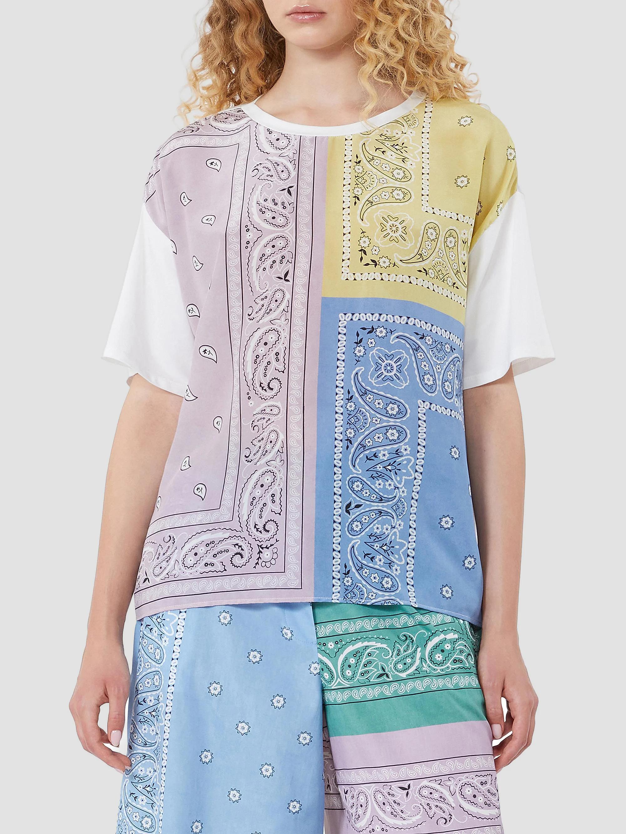 Weekend Max Mara Printed Silk and Stretch Cotton Jersey T-Shirt