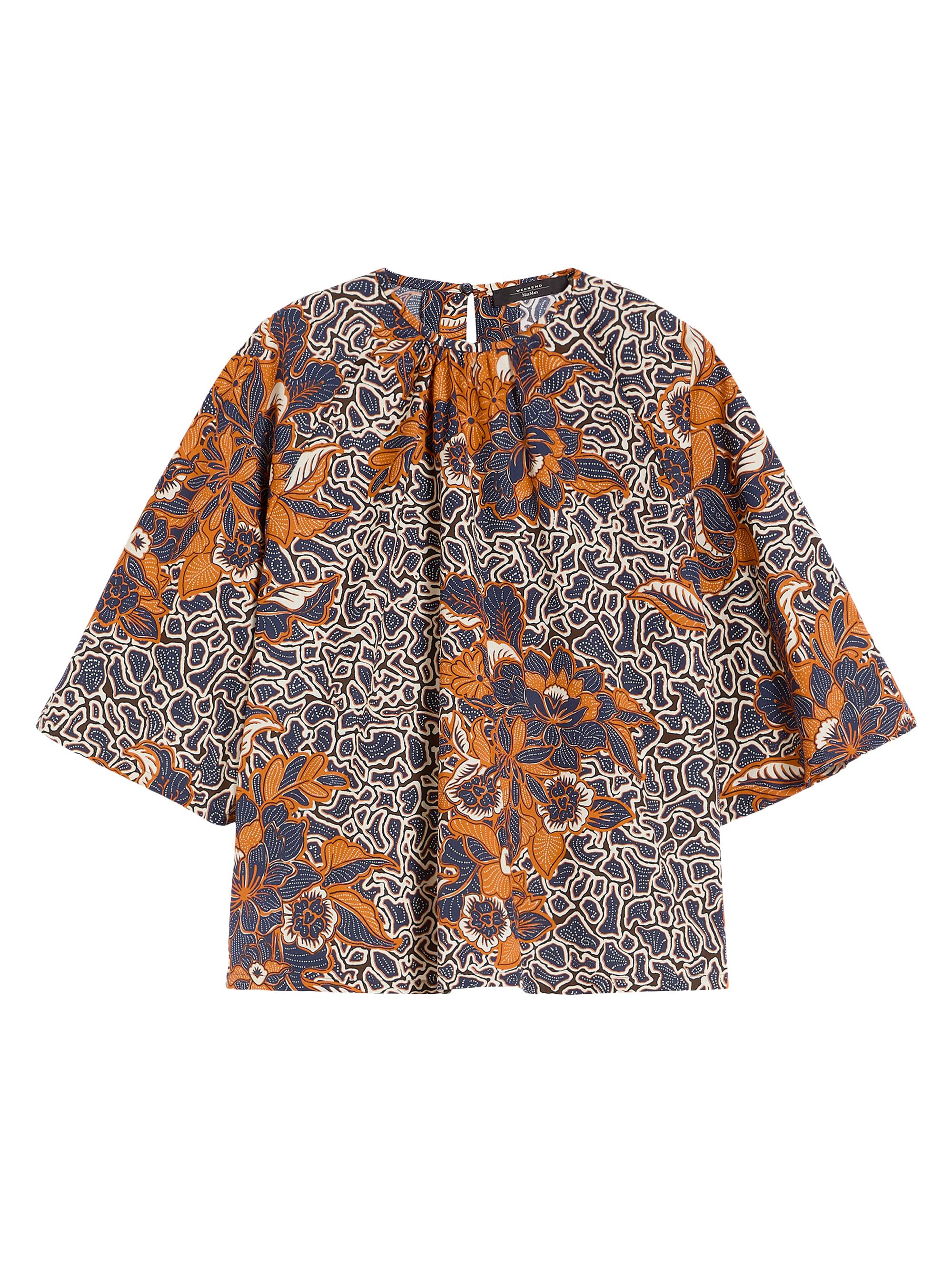 Weekend Max Mara Women's Printed Cotton Poplin Blouse - Navy
