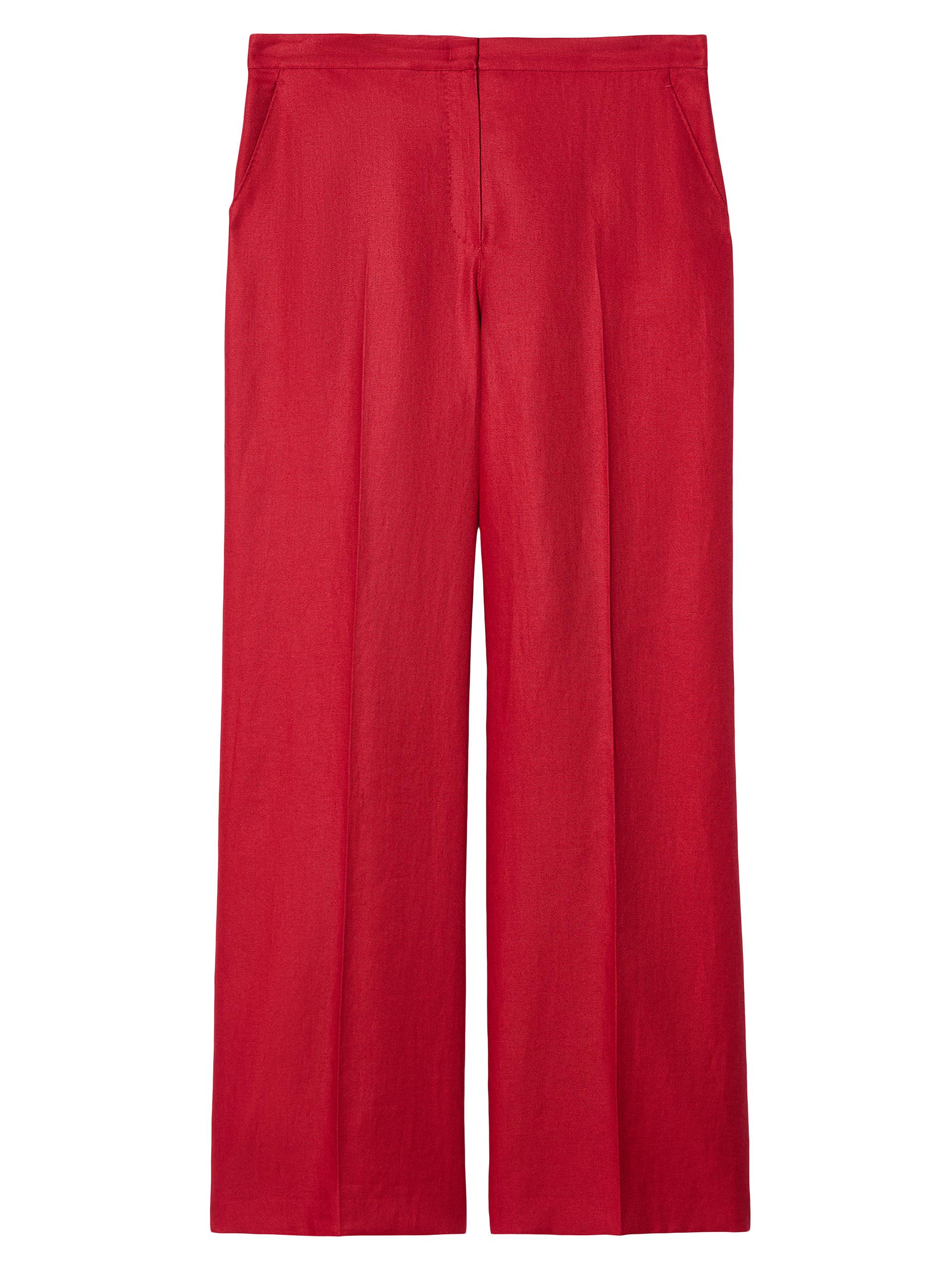 Marina Rinaldi Women's Linen Trousers - Cherry | Thumbnail 6