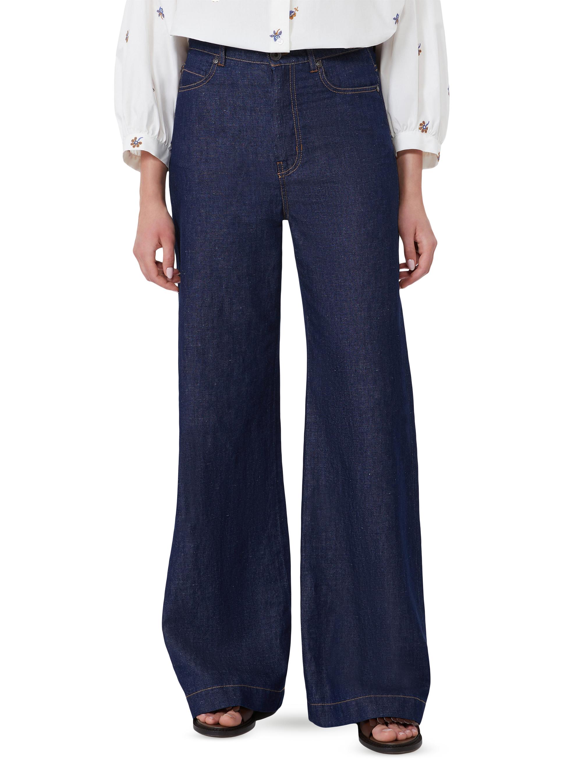 Weekend Max Mara Linen and Cotton Denim Jeans | Saks Fifth Avenue