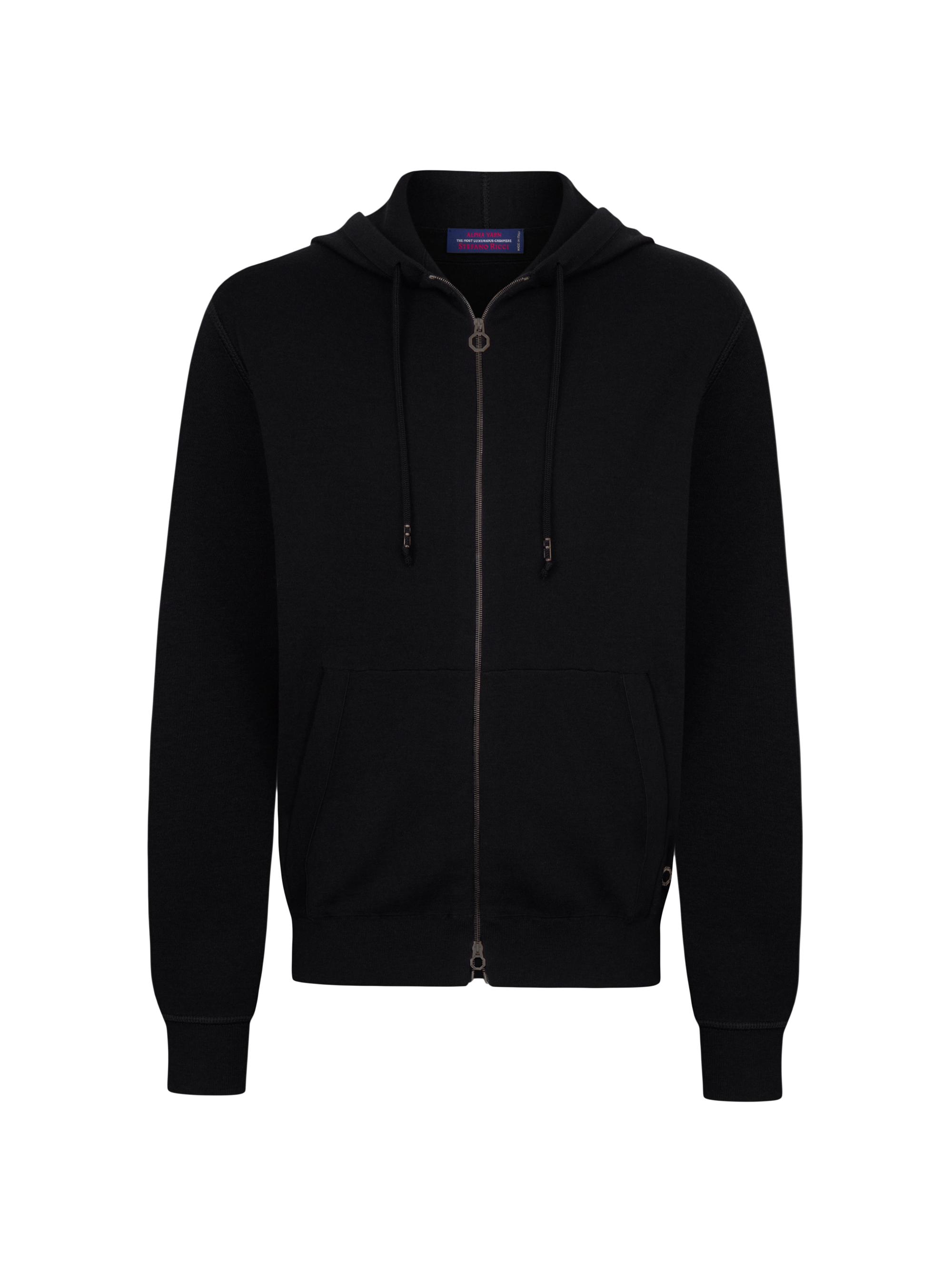 Ermenegildo Zegna ブラック フルジップパーカー ZEGNA Oasi Cashmere Full Zip Cardigan | Saks Fifth Avenue