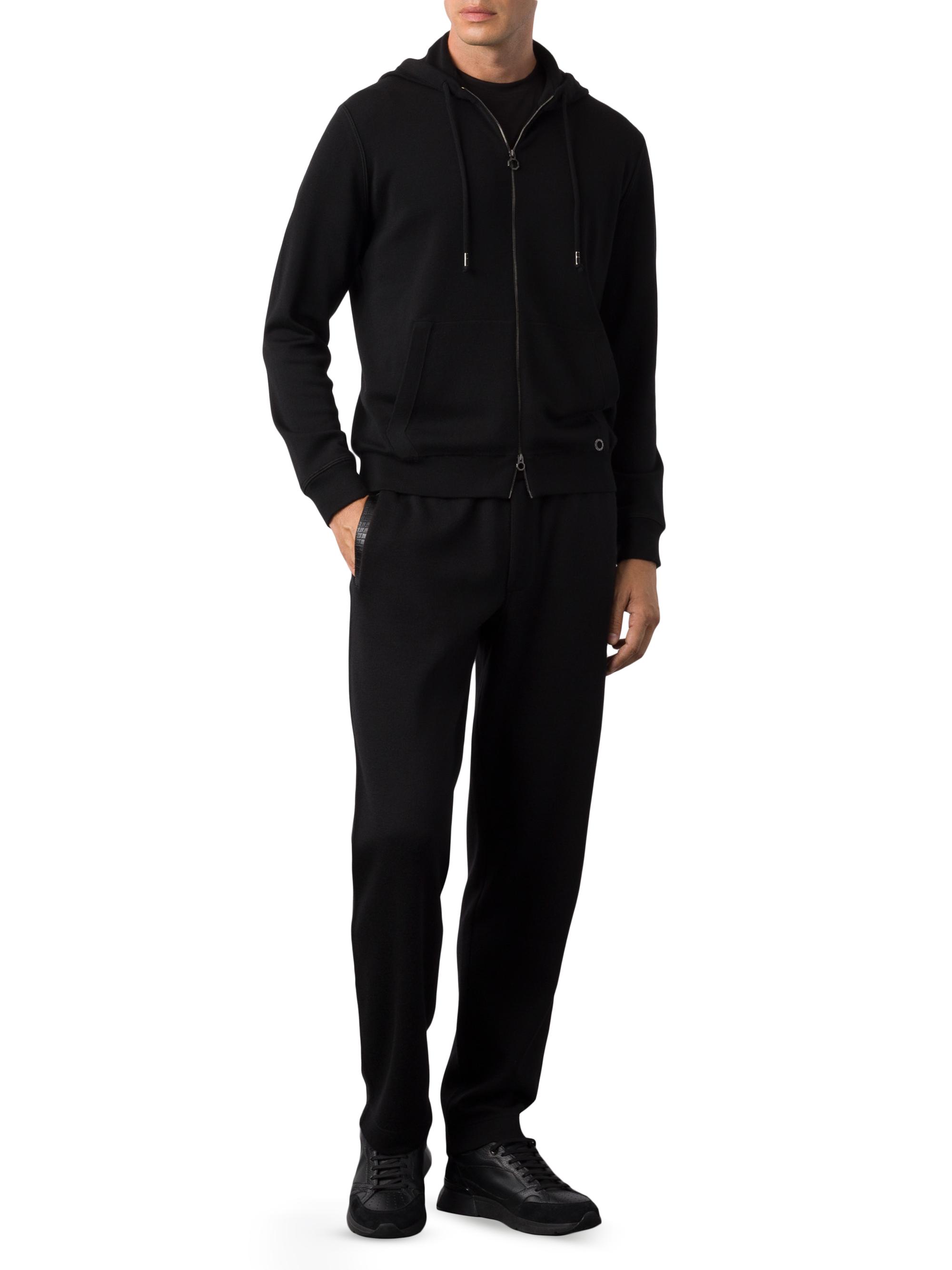 Stefano Ricci Men's Alpha Yarn Cashmere Jogging Blouson Sweater - White