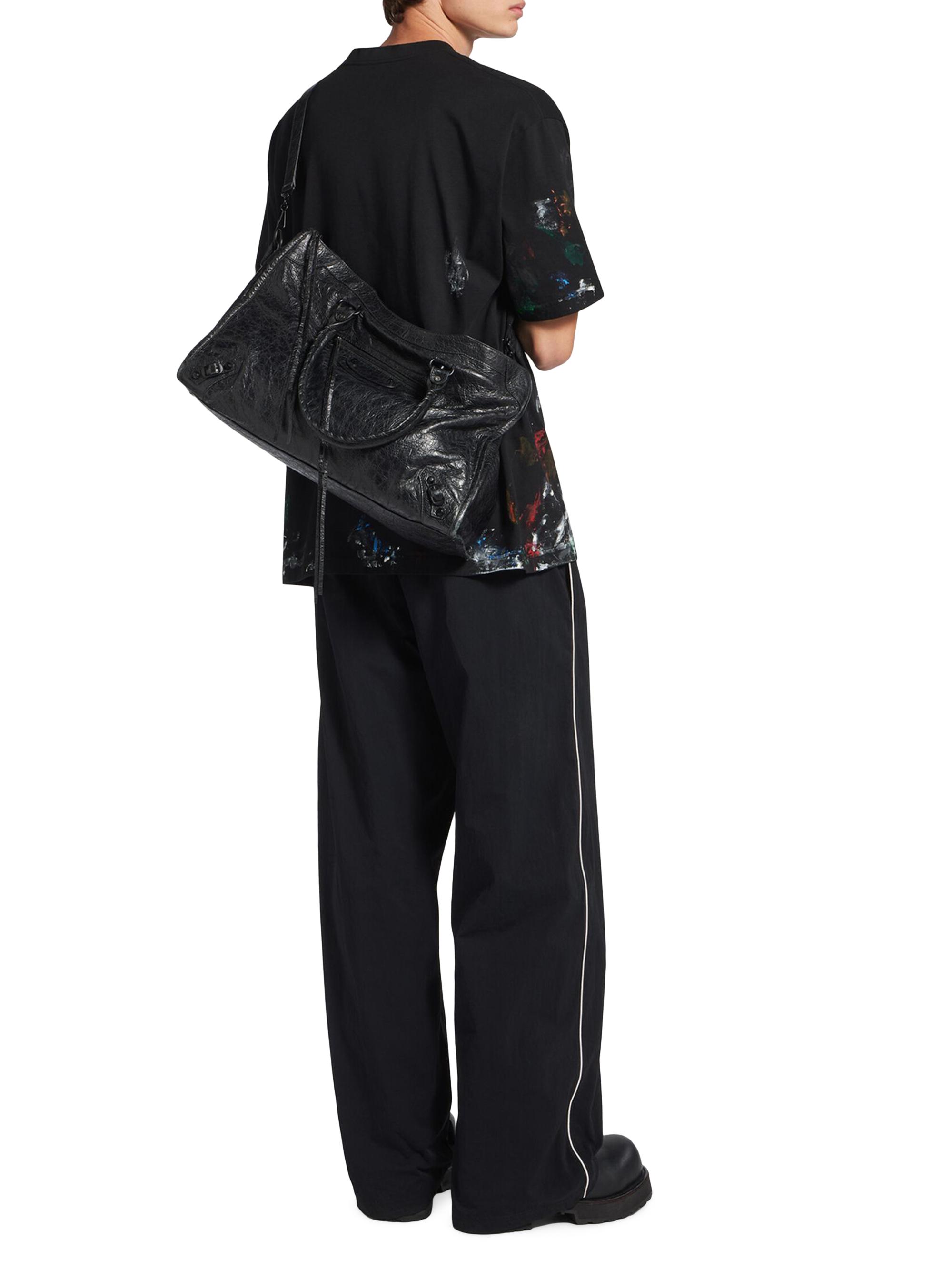 Balenciaga Men's Le City  Tote Bag - Black