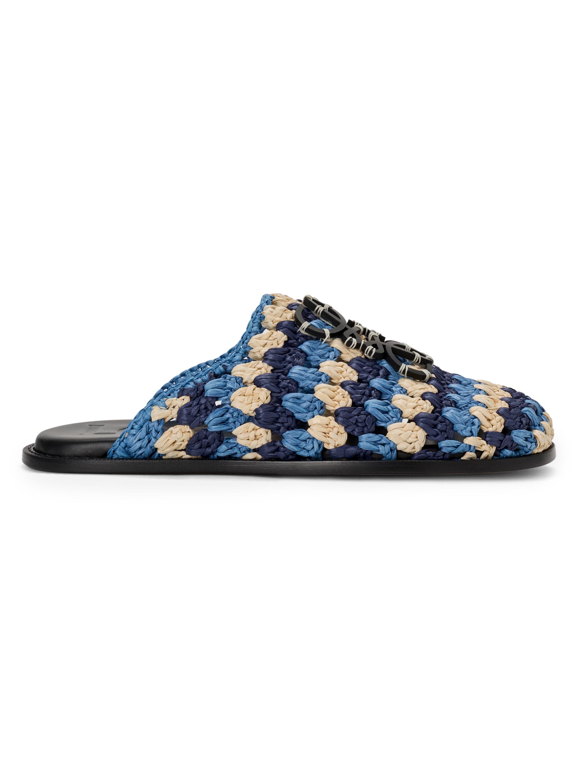 Ami AMI Paris Midi Leather Slippers | Saks Fifth Avenue