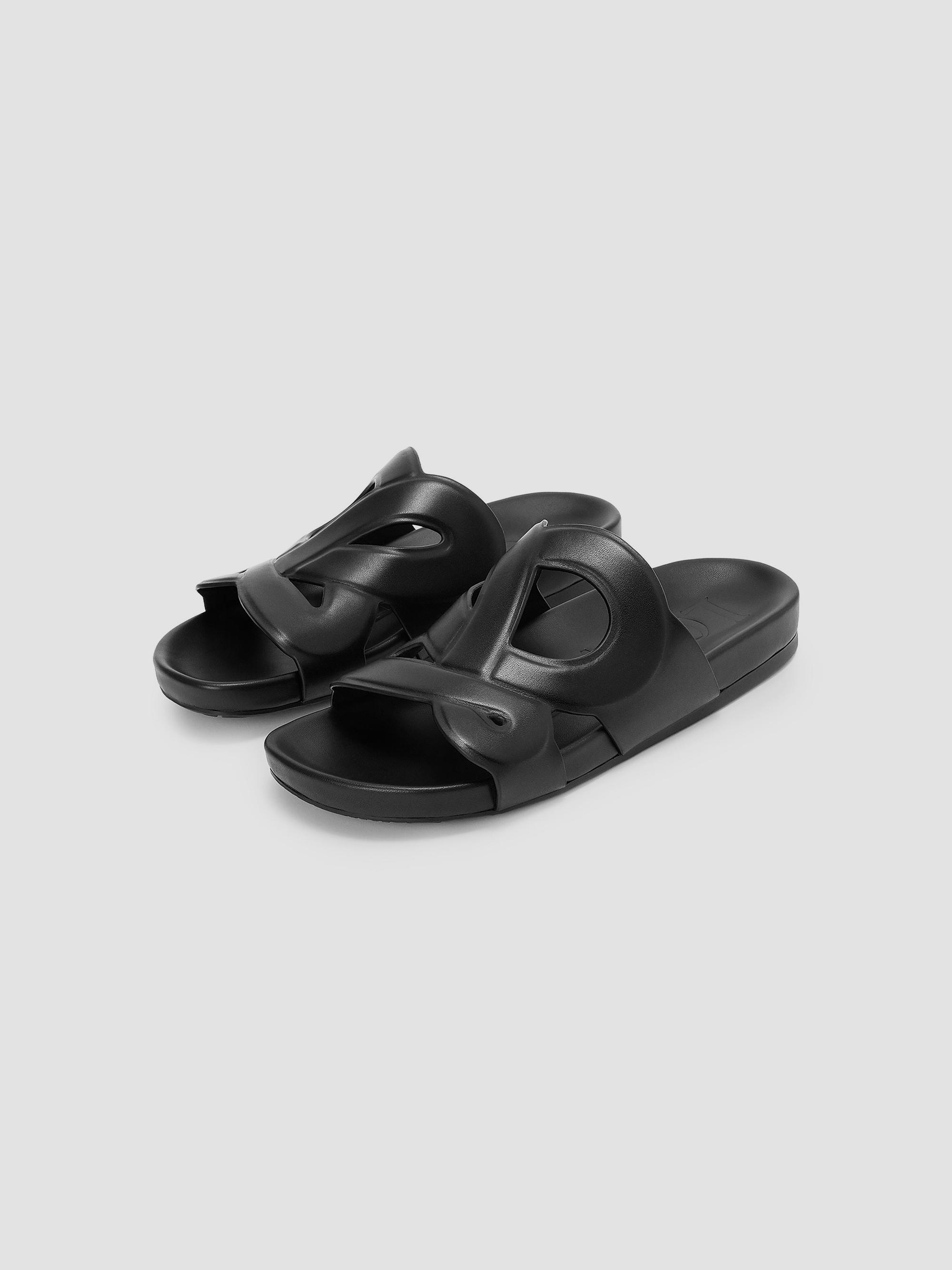 LOEWE LOEWE x Paula's Ibiza Ease Monogram Leather Slide Sandals