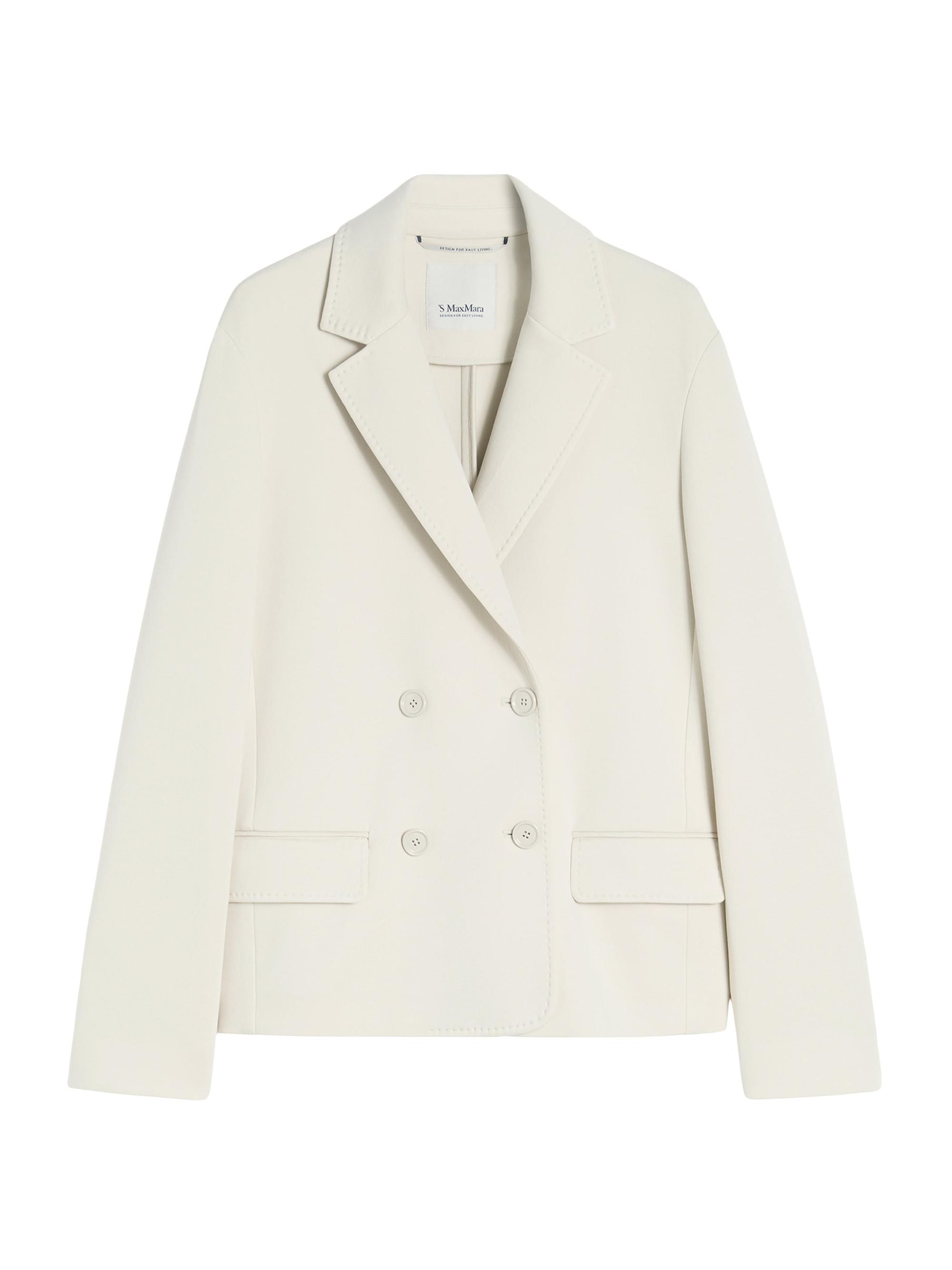 Max Mara Women's Double Breasted Scuba Jersey Blazer - Beige