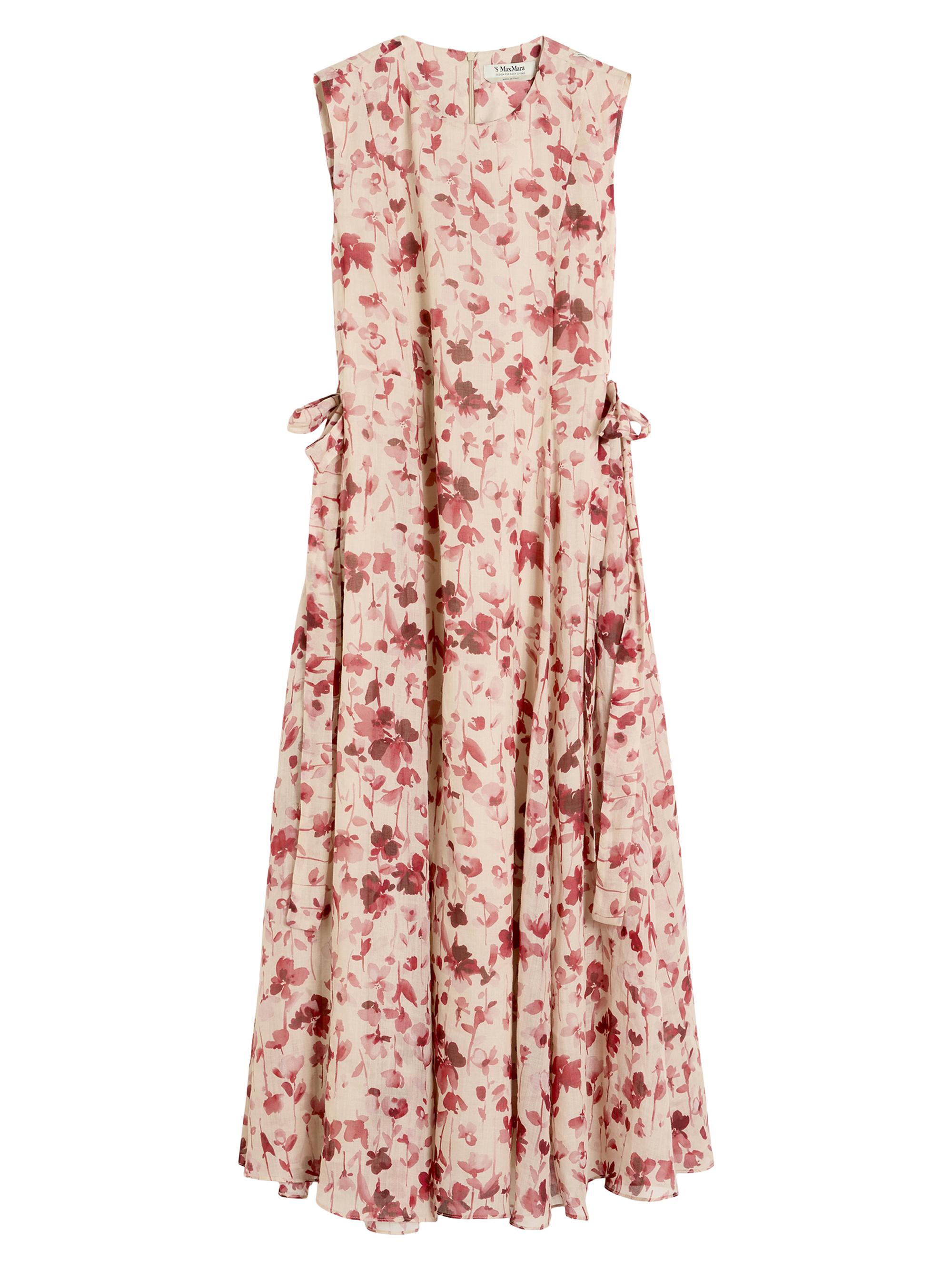Max Mara Women's Printed Ramie Canvas Dress - Pink