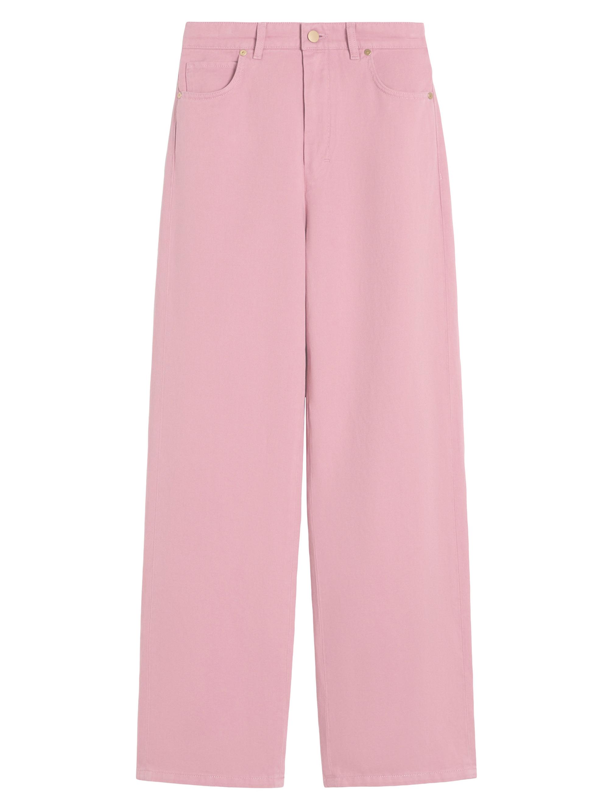 Max Mara Women's Cotton and Linen 5 Pocket Trousers - Peony