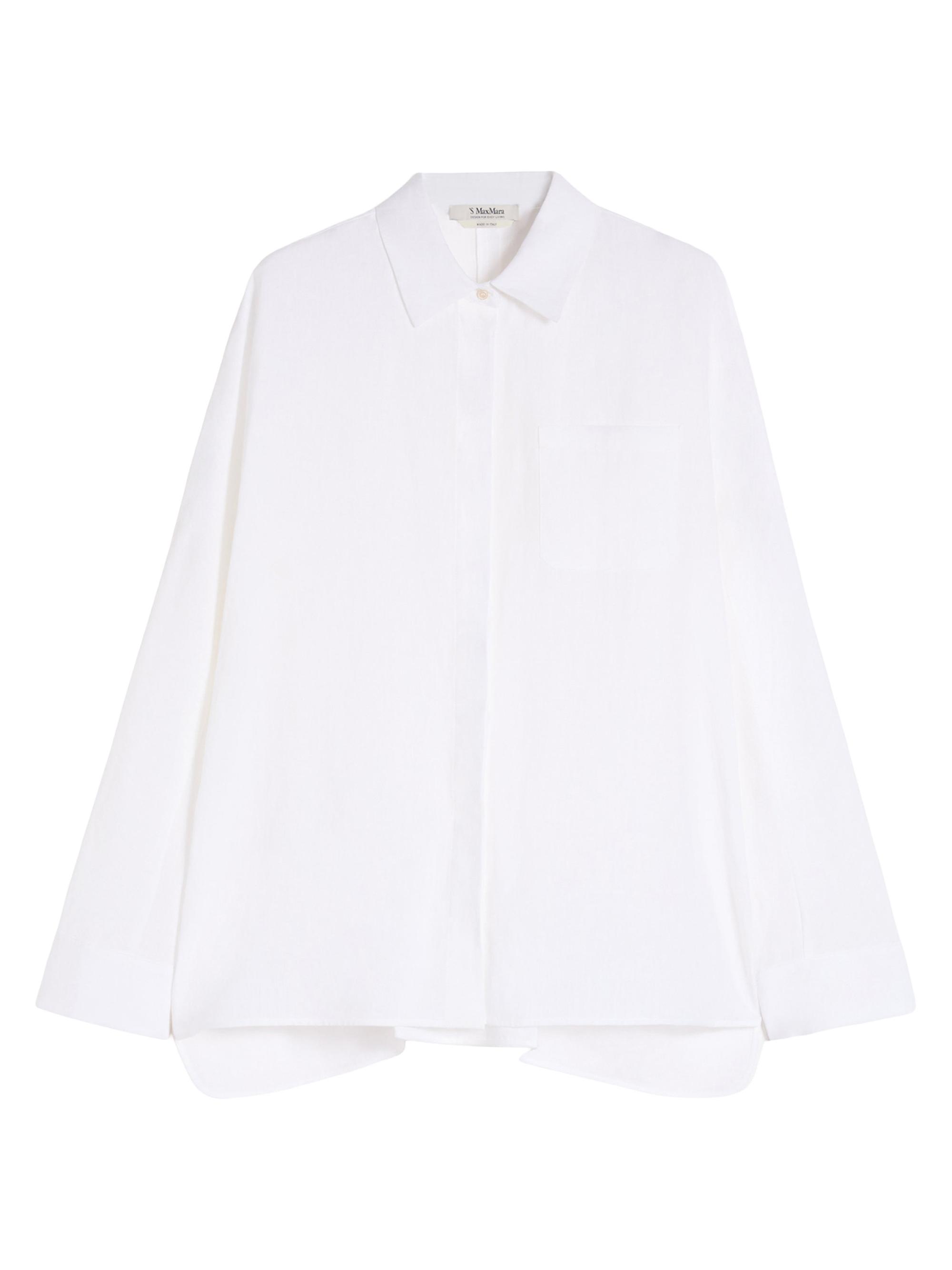 Max Mara Women's Linen Canvas Shirt - Optical White