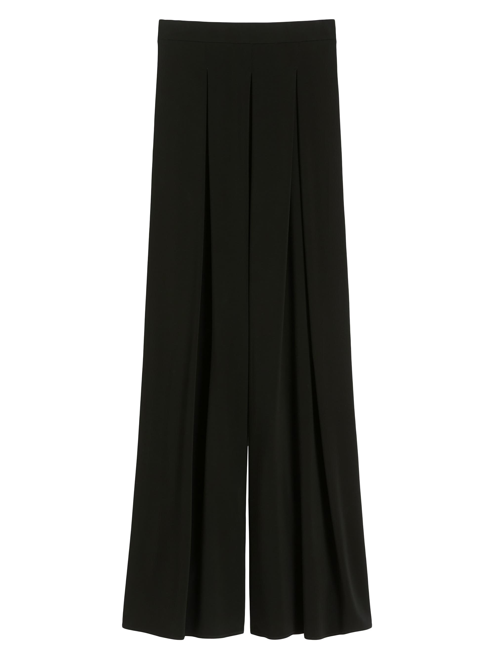 Max Mara Women's Technical Viscose Crepe Jersey Trousers - Black