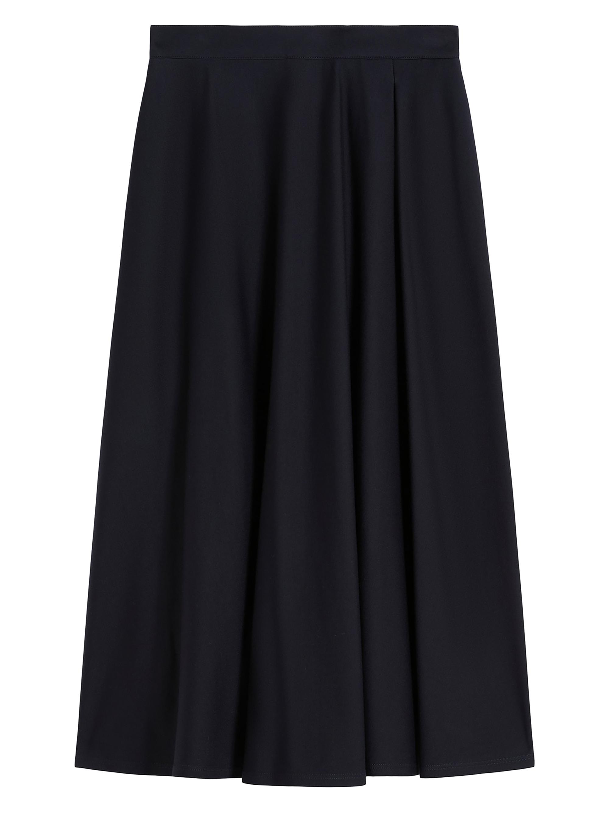 MM Max Mara Women's Flared Milano Knit Jersey Skirt - Navy